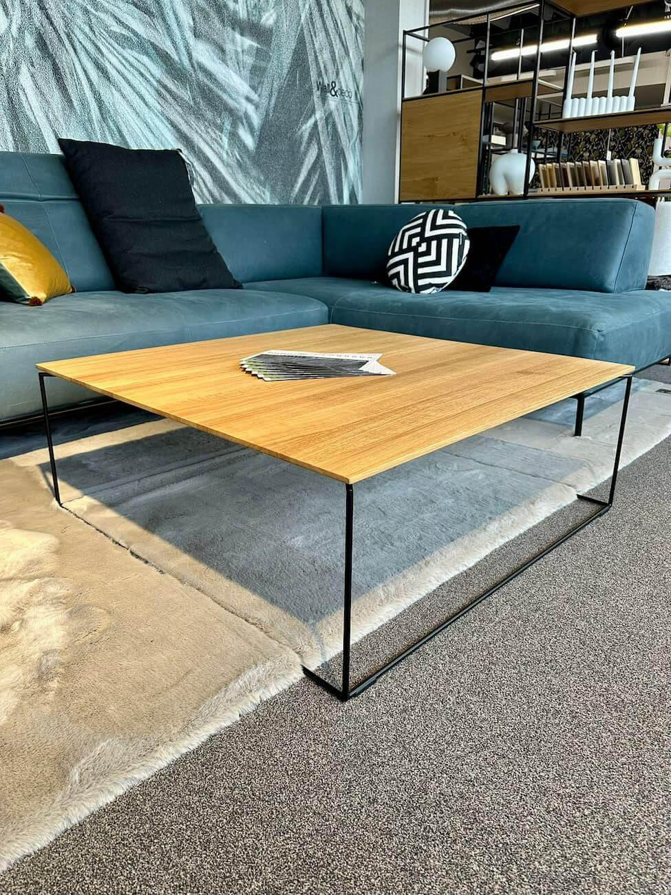 Bullfrog - Couchtisch Nico T30 Platte Massivholz Eiche Geölt Gestell Stahl Schwarz Pulverbeschichtet - 4