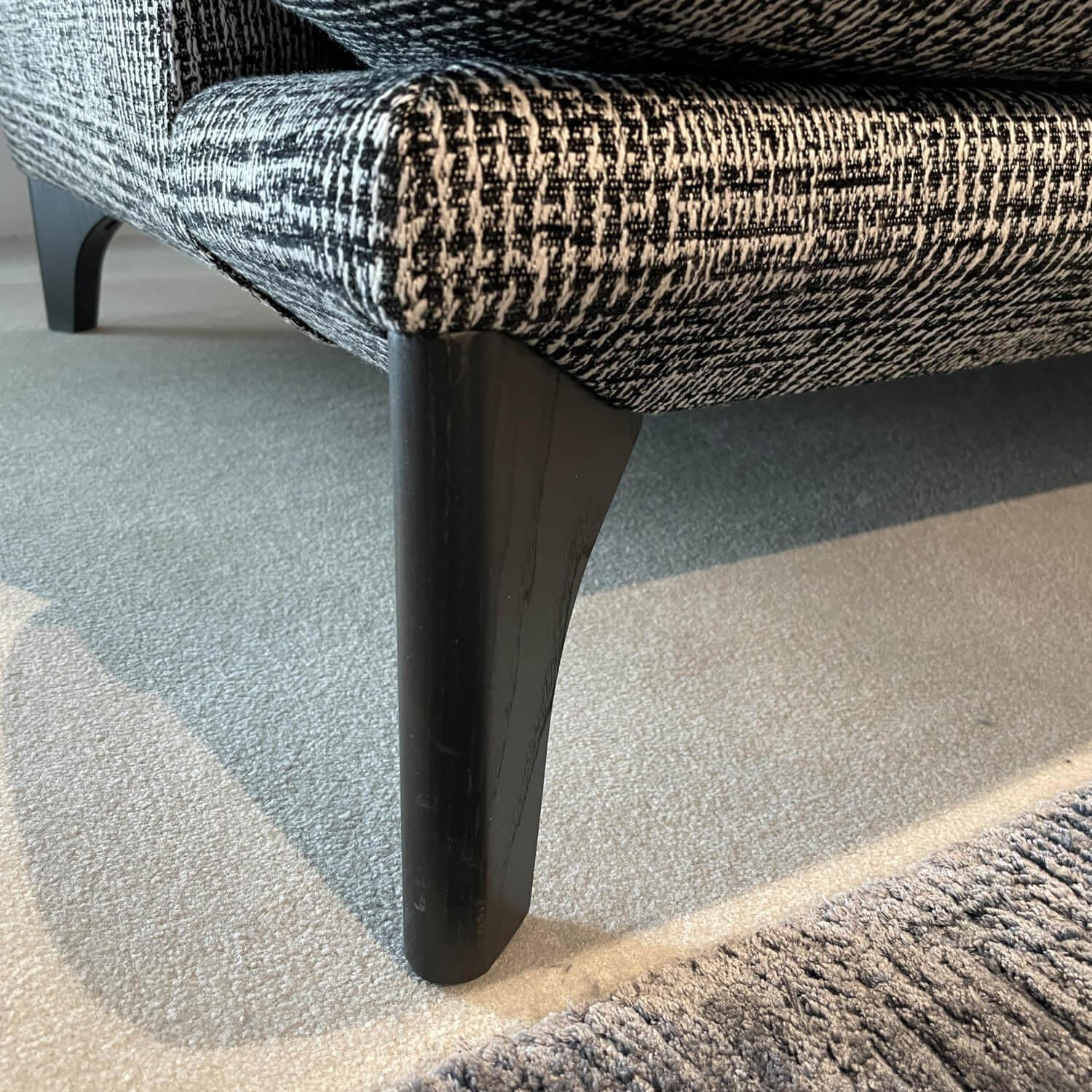 Bielefelder Werkstätten - Sofa Polo Lounge Stoff BW-1769-191 Scott Fuß Schwarz Gebeizt - 4