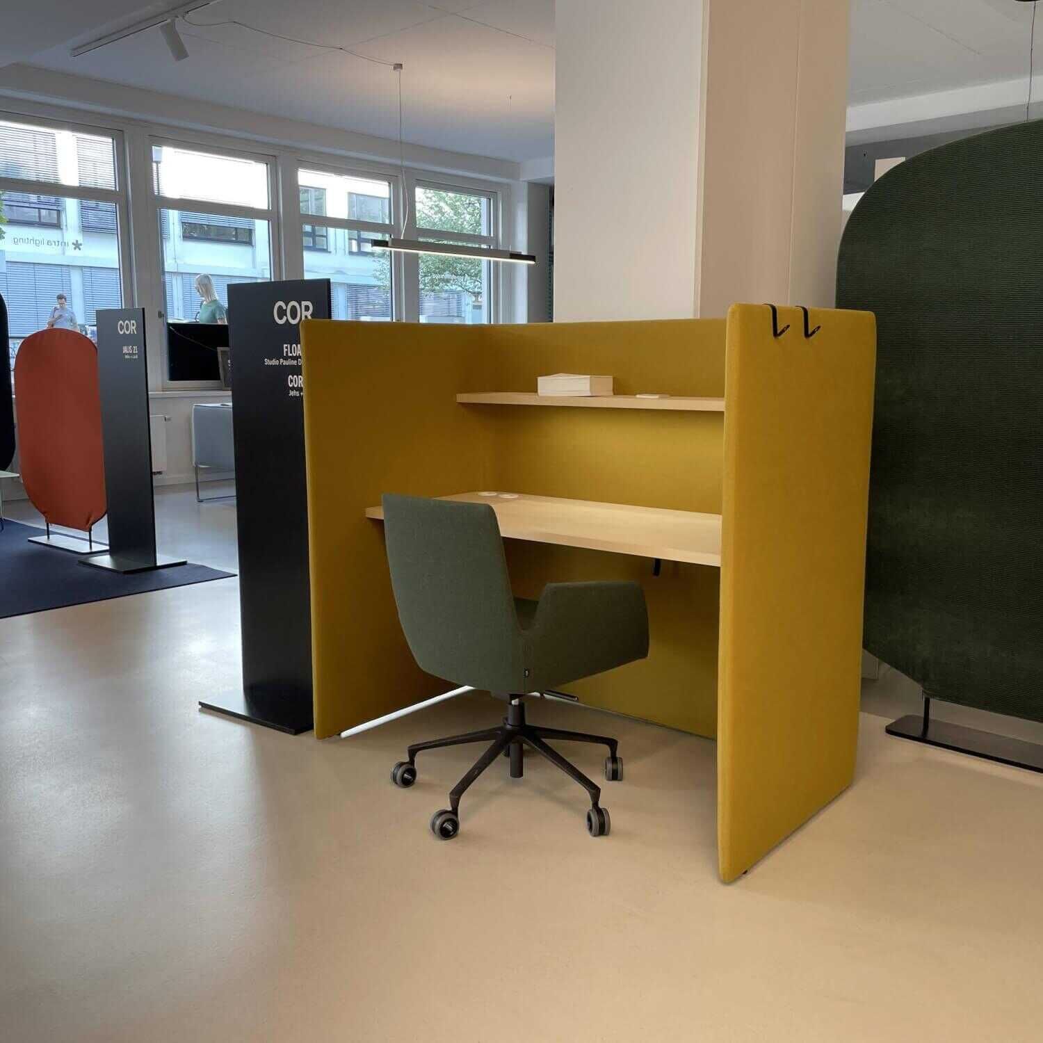 Schreibtisch Floater Home-Office Arbeitsplatz Esche Natur Geölt