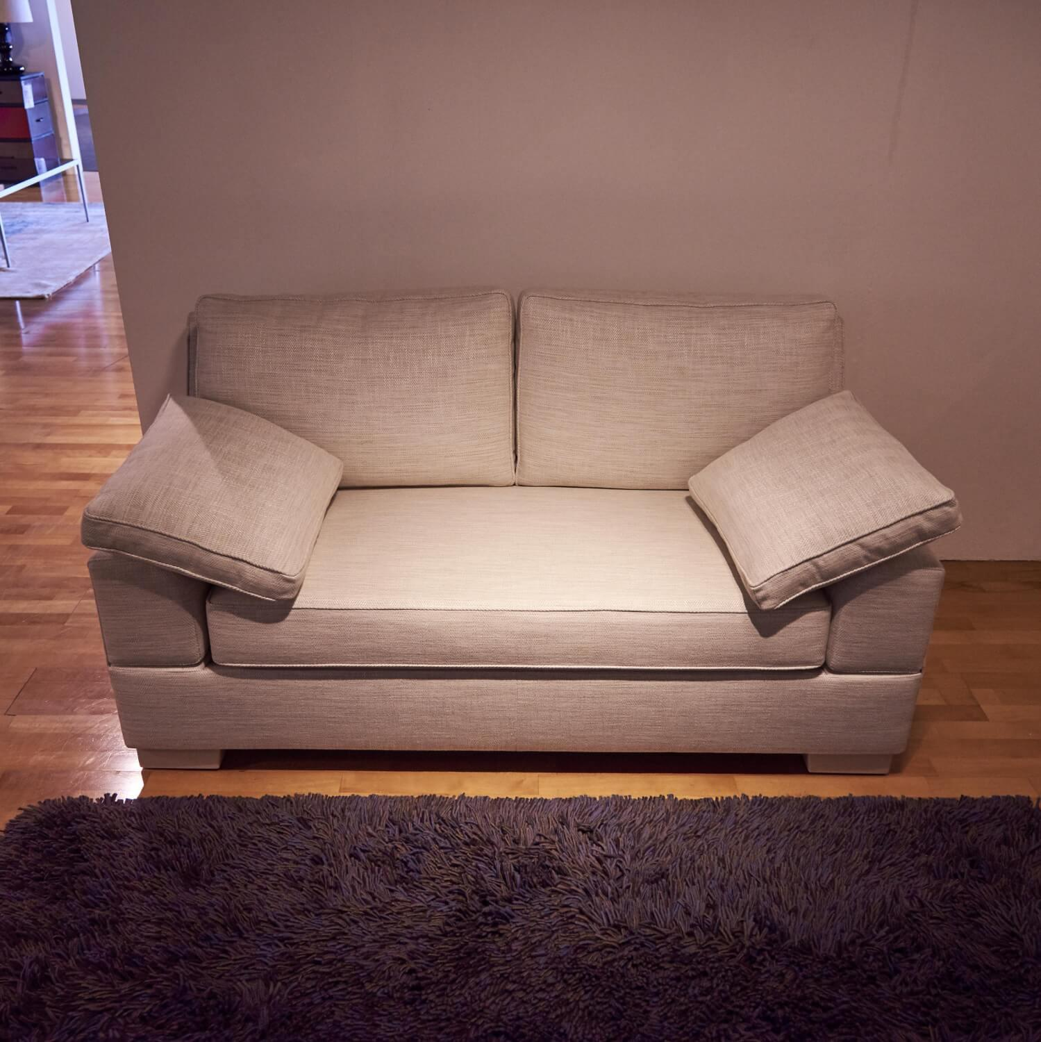 Bielefelder Werkstätten - 2er Set Sofa Bella Vista Stoff Perl 1597-171 Füße Passend Lackiert - 7
