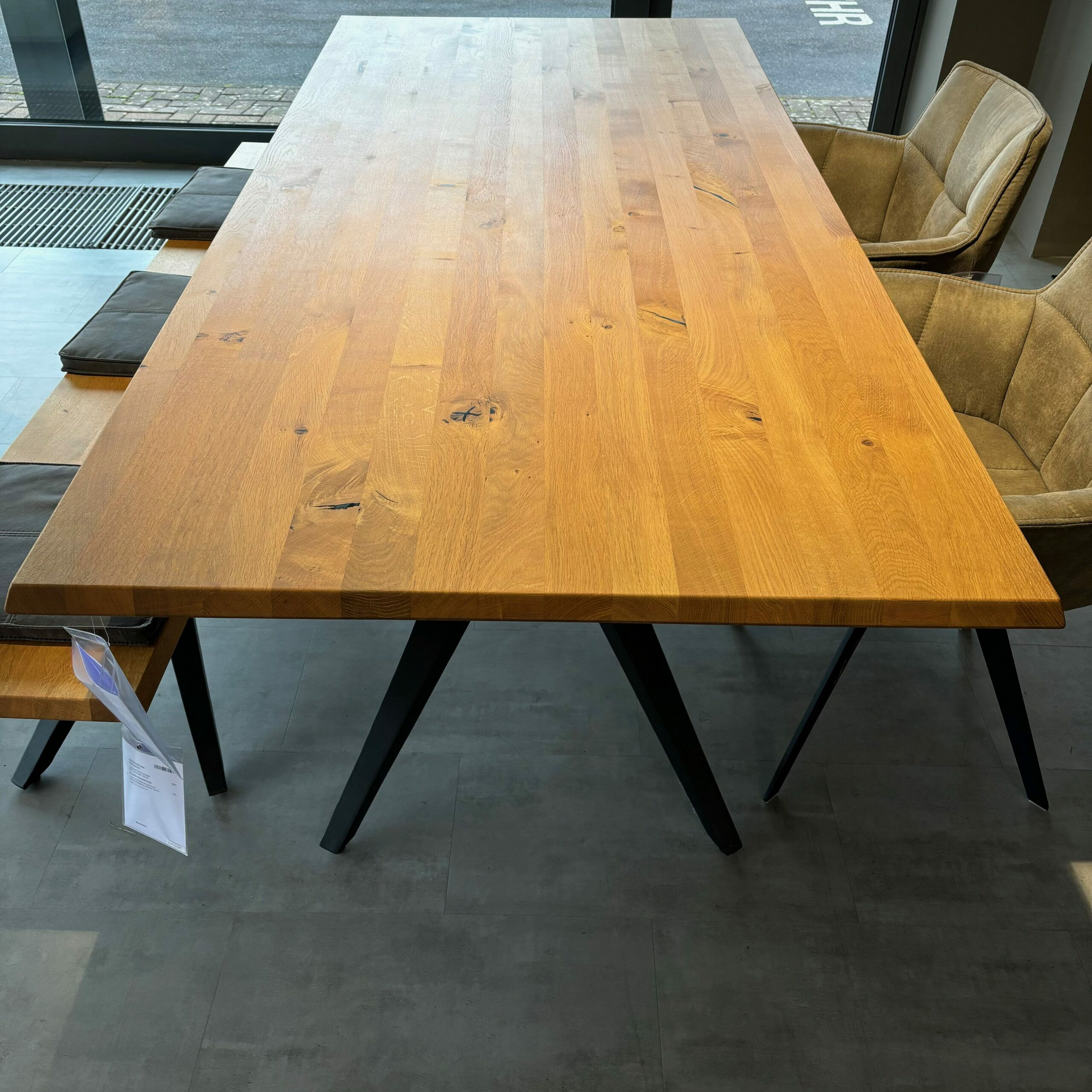 Musterring - Essgruppe Tamina Charaktereiche Massiv Geölt Stoff Microfaser Aberdeen Stone Grau Und Anthrazit  - 3