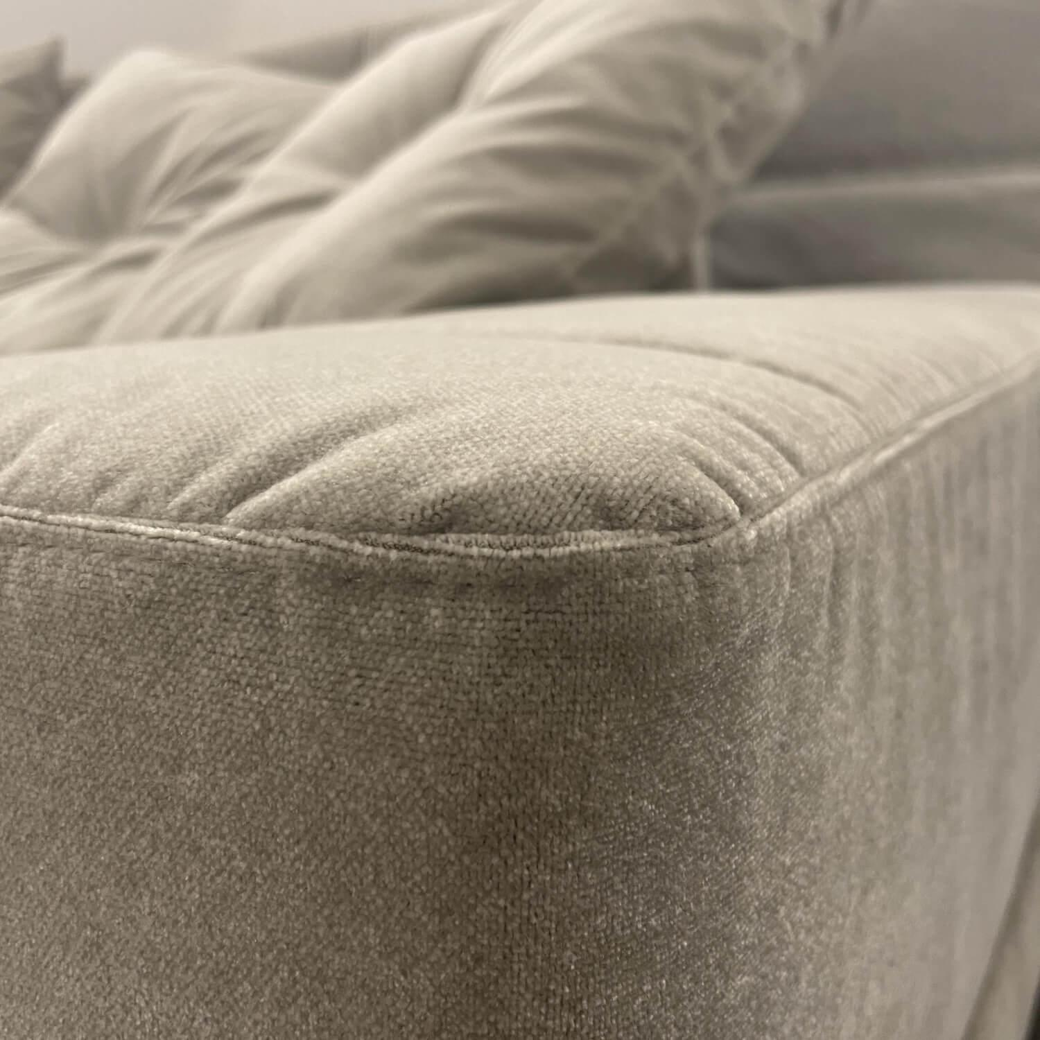 Brühl - Sofa Amber Large Stoff Beige Grau 4473 0090 Fuß Filigran Schwarz - 3