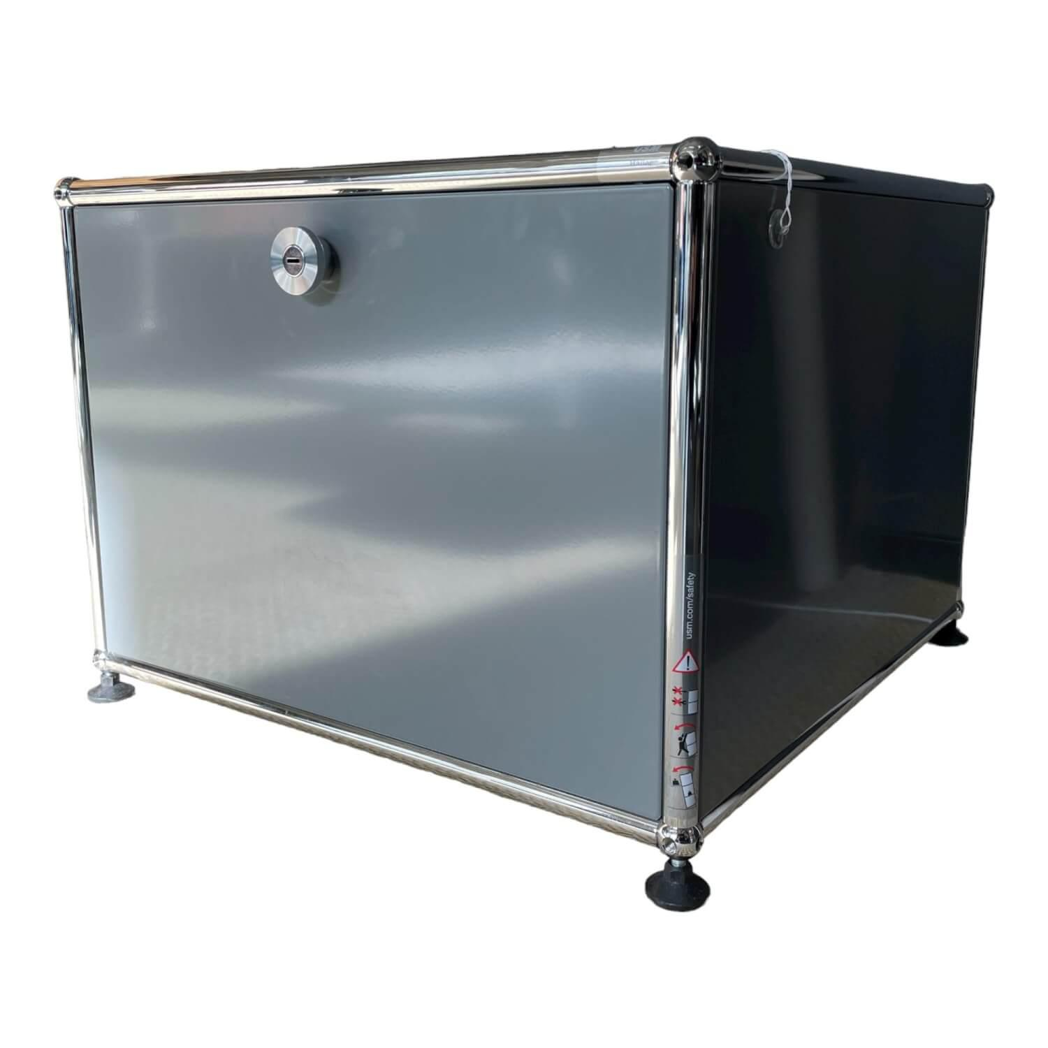 USM Haller - Druckermöbel Metall Farbe Mittelgrau - 1