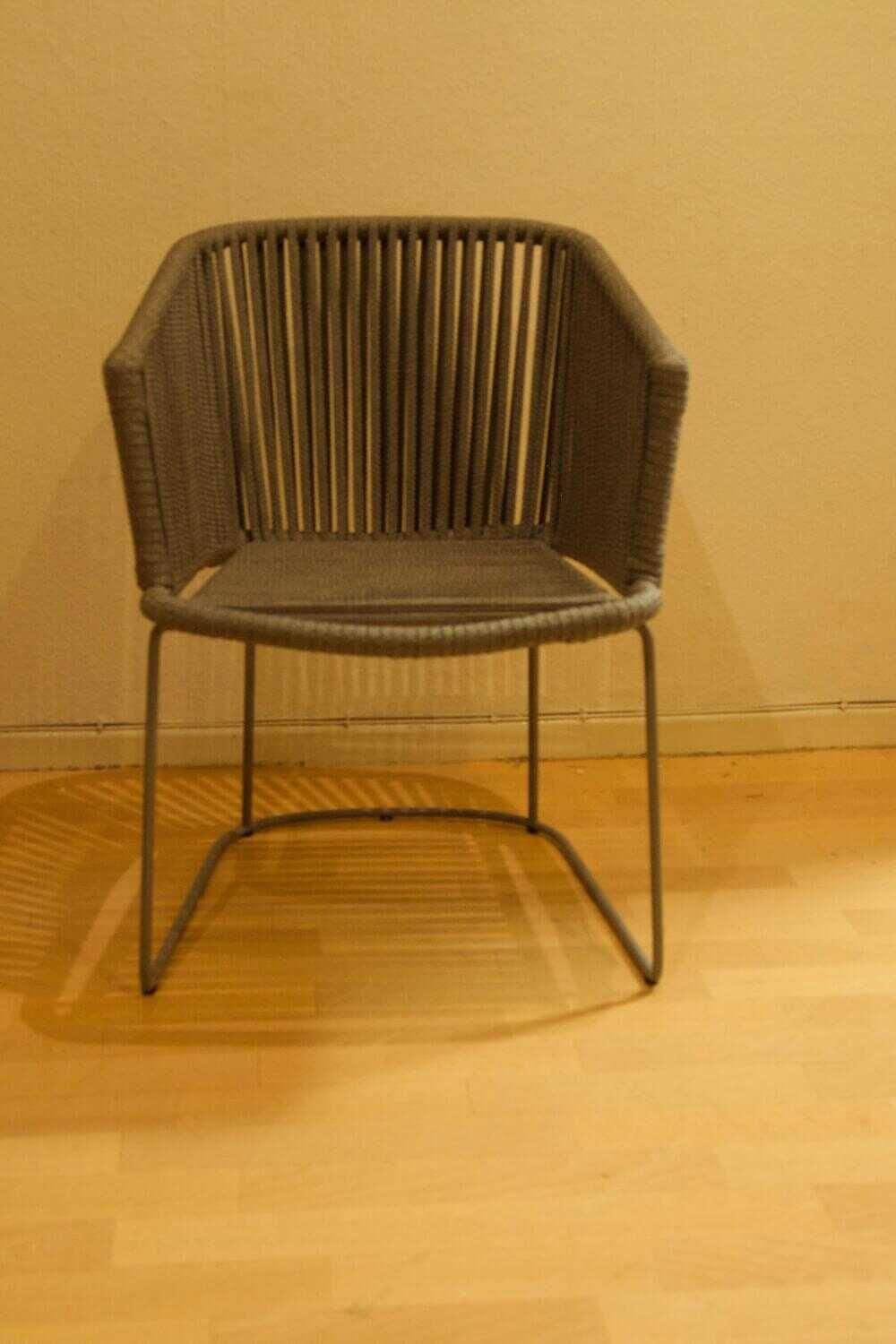 Cane Line - Stuhl Moments Gewebe Grau Gestell Aluminium Pulverbeschichtet - 3