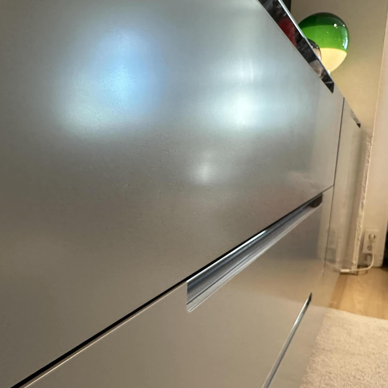 Interlübke - Sideboard Mell Mattlack Grau Flintgrau M24 Platte Esche Achat B73 - 3