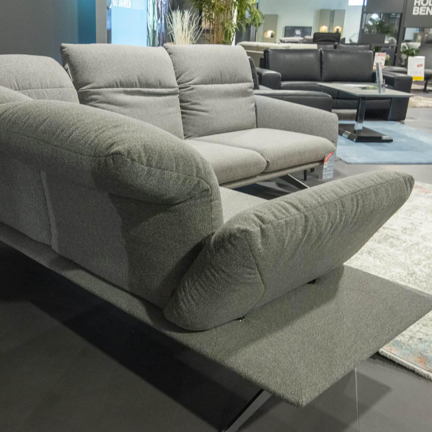 Koinor - Ecksofa Calmo Stoff 13 Educa 93 Sitz Polyschaum M-Kufe Nickel Satiniert - 5