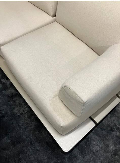 Kristalia - Outdoorsofa Palco Stoff Heritage Papyrus 07 Beige Natur Gestell Metall Grau London - 2