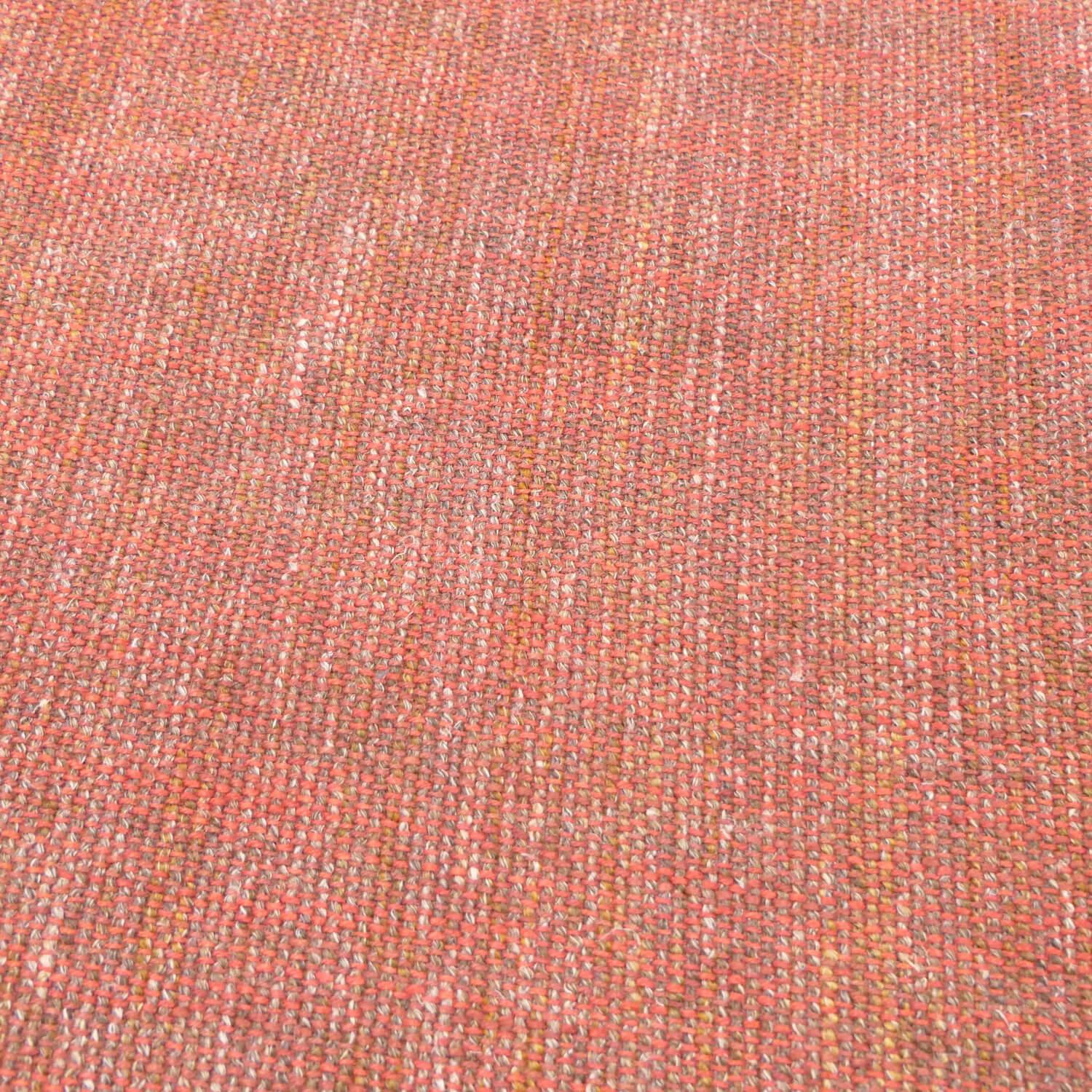 COR - Sofa Avalanche Stoff 9202 Dunkelrot Rot Ablage Und Gestell Lack RAL 3009 Oxidrot Rot Mit Hocker - 6