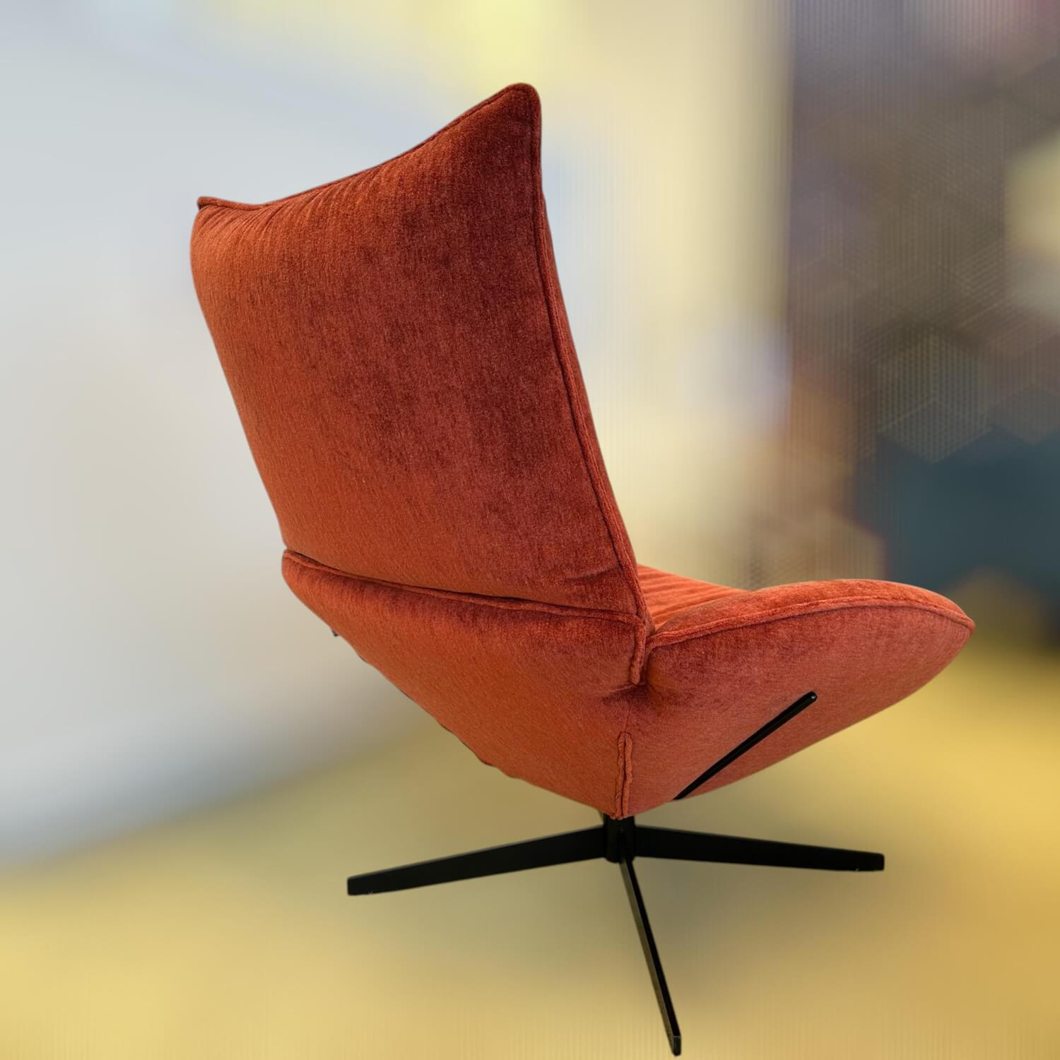 IP Design - Funktionssessel Allrounder Stoff Savoy BW1792-262 Mit Rot Sternfuß Schwarz Matt Mit Dreh- und Neigefunktion - 7