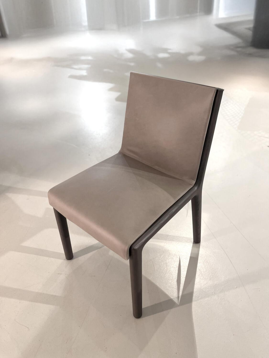 Molteni & C - 4-seater chair set Janet leather Nocciola S1230 Cat. E - 4