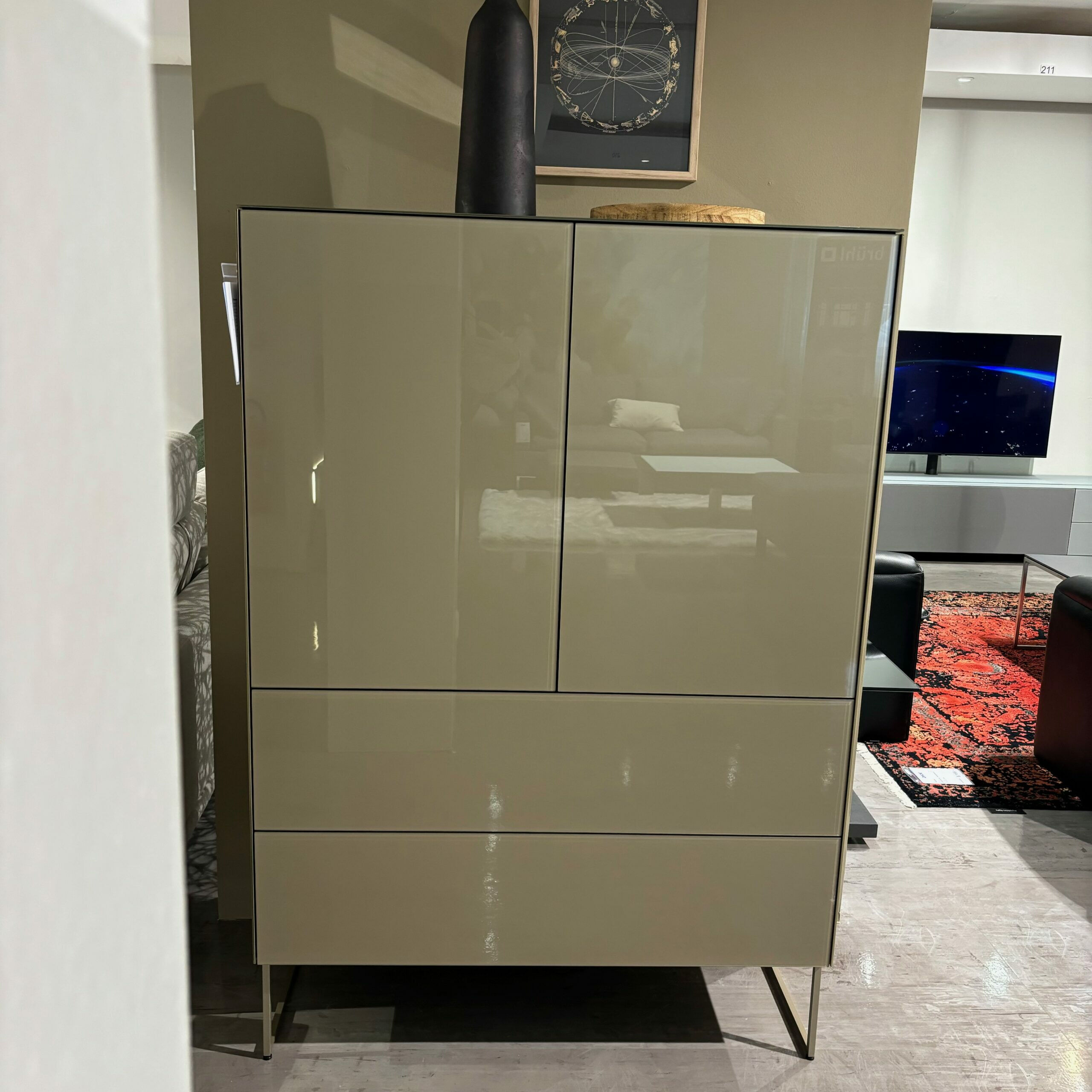 Spectral Smart Furniture - Highboard Side Glas Metallic Champagne Glänzend - 5