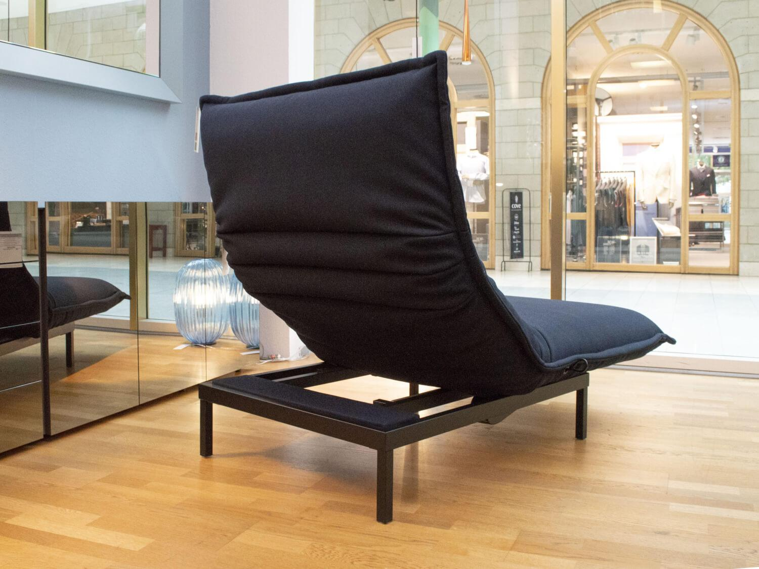 Rolf Benz - Sofa Nova 340-14 Longchair Stoff 28.405 Schwarzblau - 2