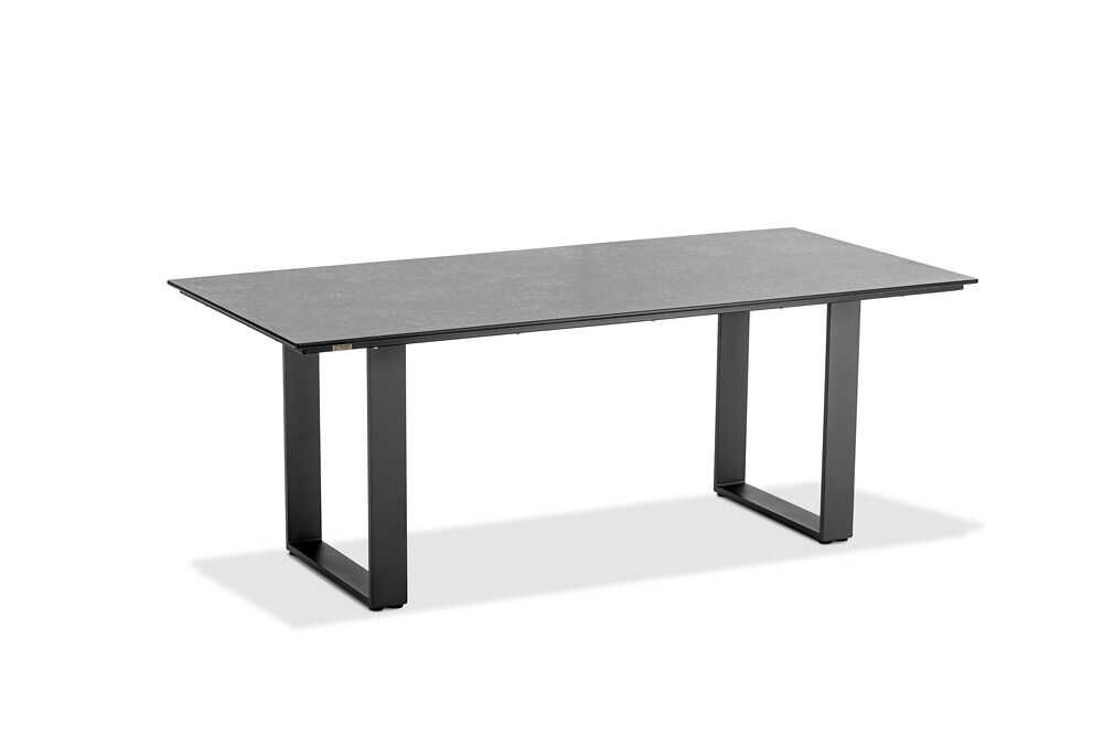 Niehoff Tisch Noah Gestell Aluminium Pulverbeschichtet Anthrazit Tischplatte