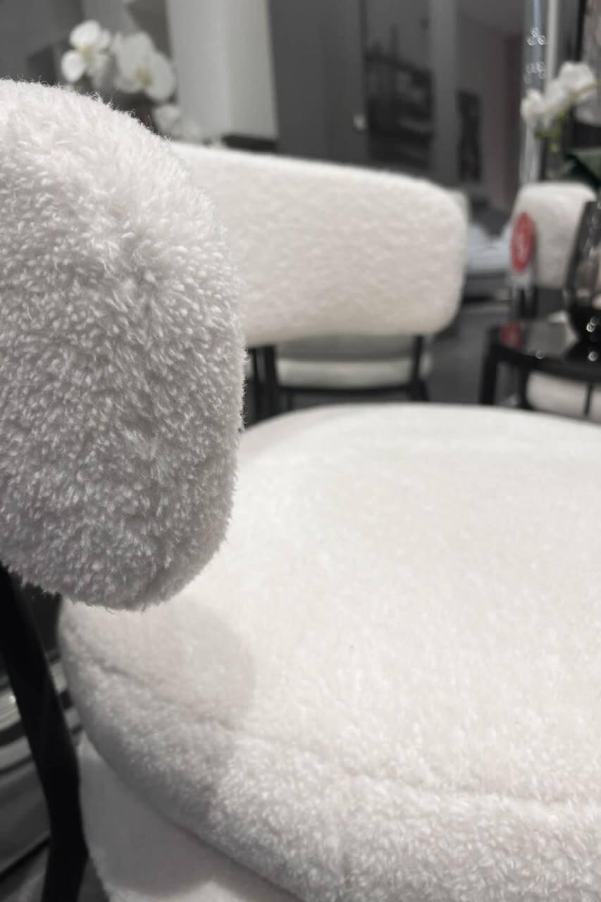 B&B Italia - 2er Set Sessel Caratos Stoff Milo Natur Weiß Gestell Grafit Schwarz Lackiert - 3