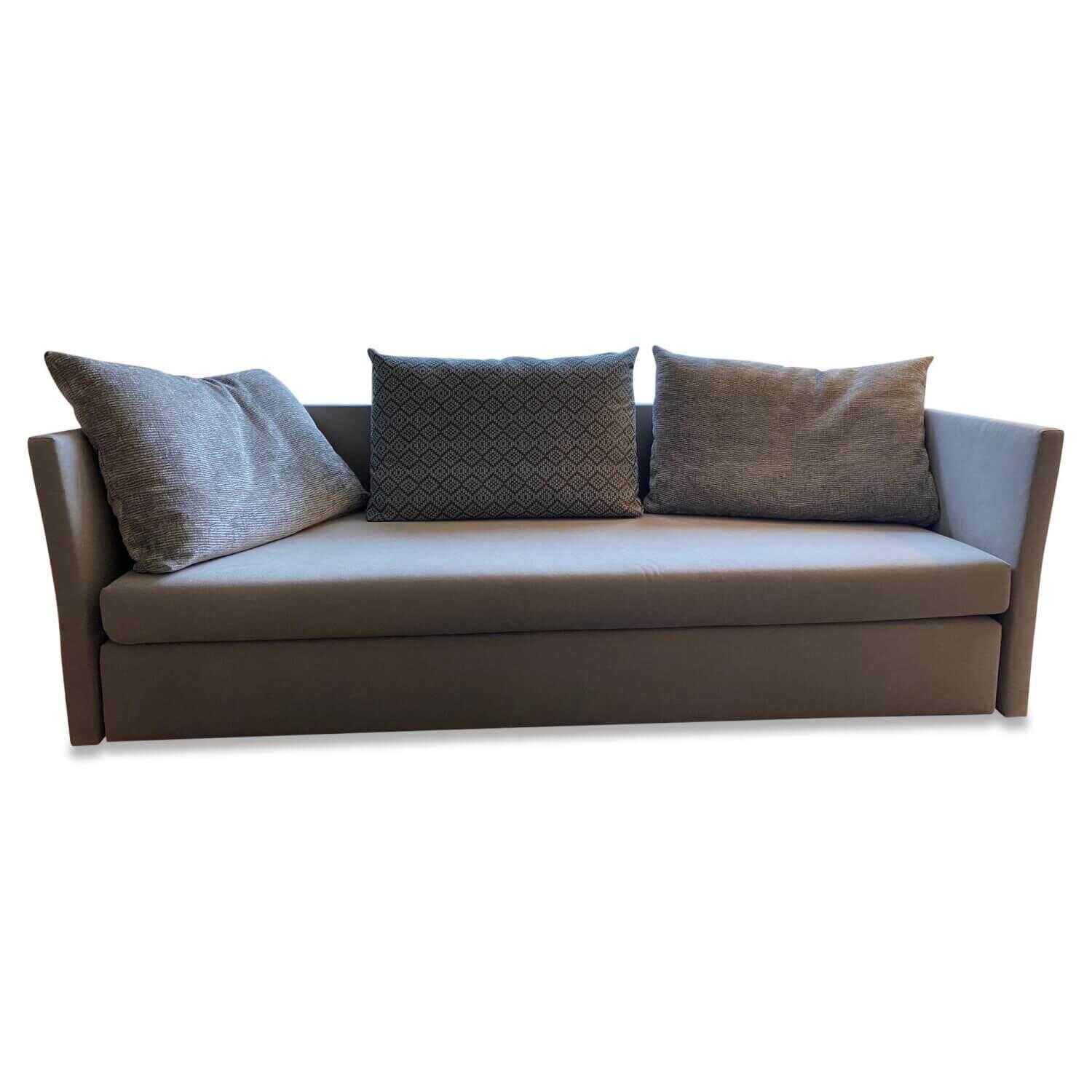 Signet - Schlafsofa Tatu Stoff Villa Nova Sahara III Grau mit ausklappbarer Liegefläche - 1