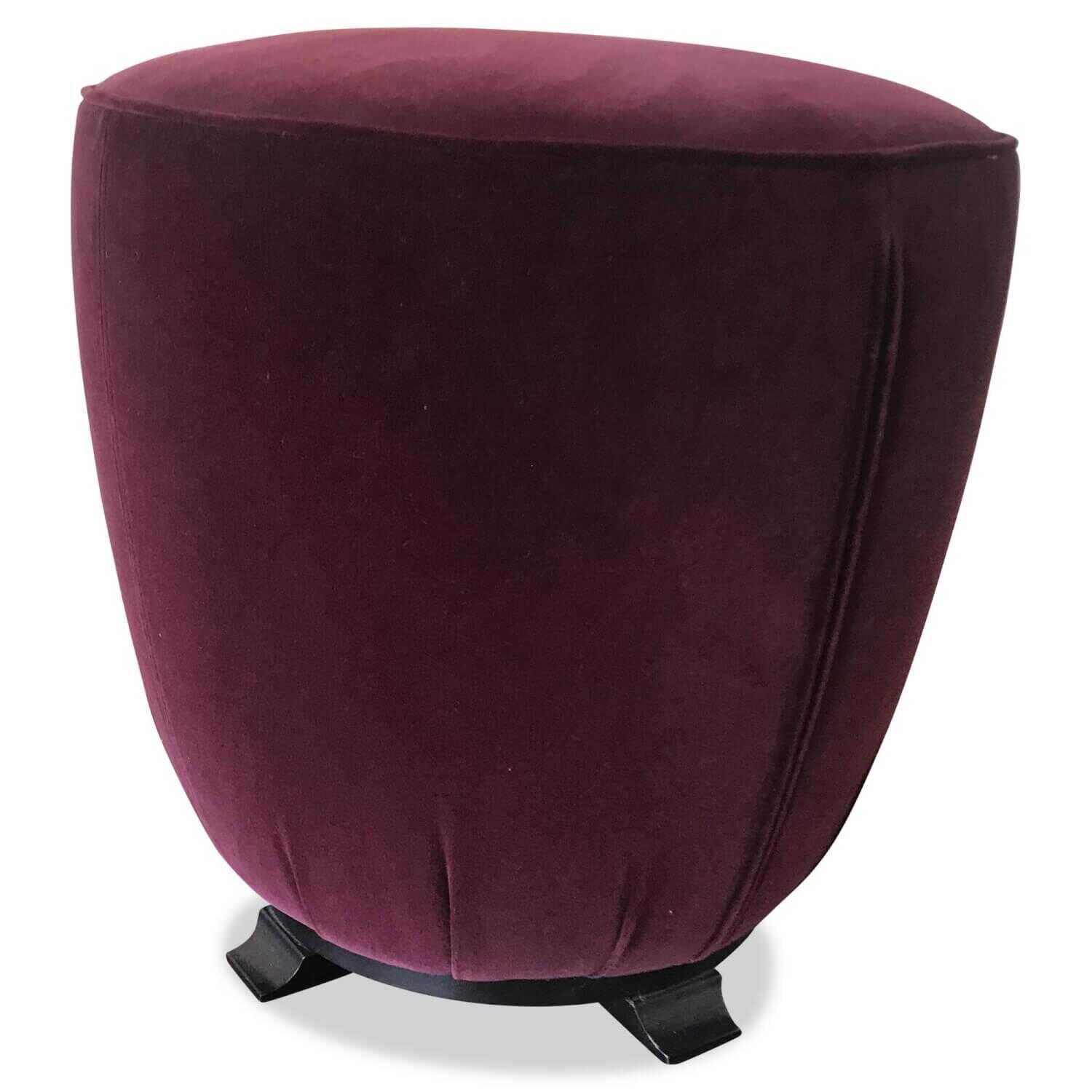 Giorgetti - Hocker Topaze Stoff G Violett - 1
