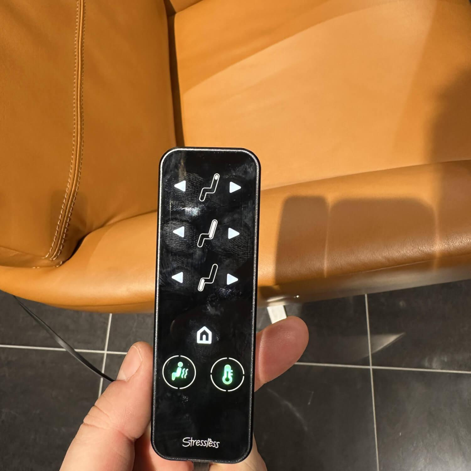 Stressless - Sessel Scott Power In Leder 094 Paloma 40 New Cognac Braun Gestell Sirius Base In Metall 46 Brushed Aluminium - 10