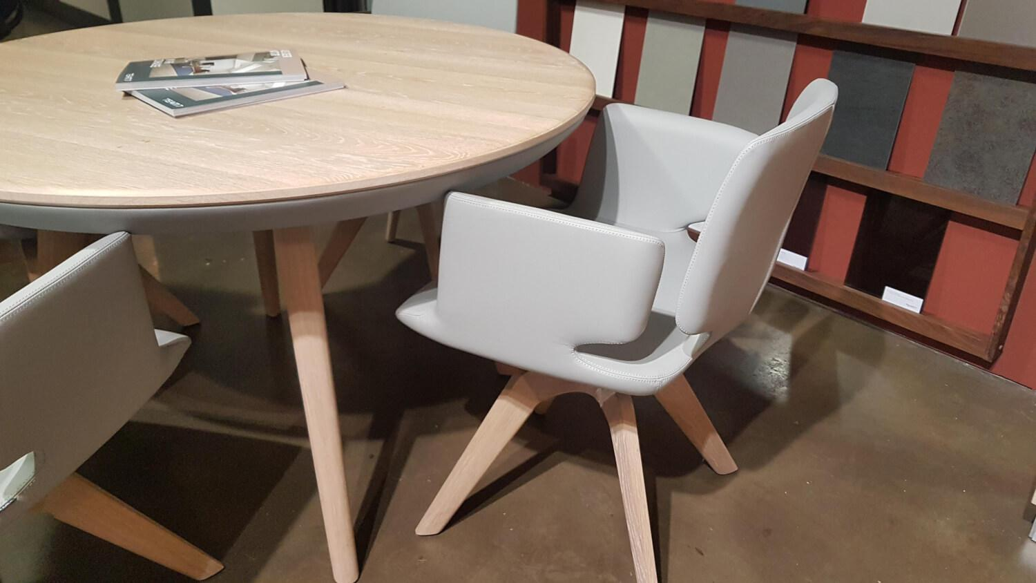 Team 7 - Essgruppe Tisch Flaye mit 4 Stühlen Aye Eiche Weißöl Massiv - 8