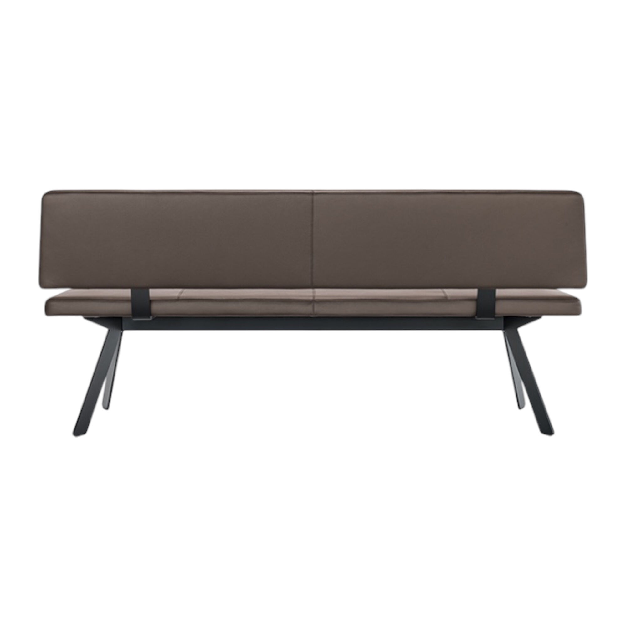 Girsberger - Sitzbank Carim Leder Donna 800 Schwarz Gestell Metall Schwarz Beschichtet - 3