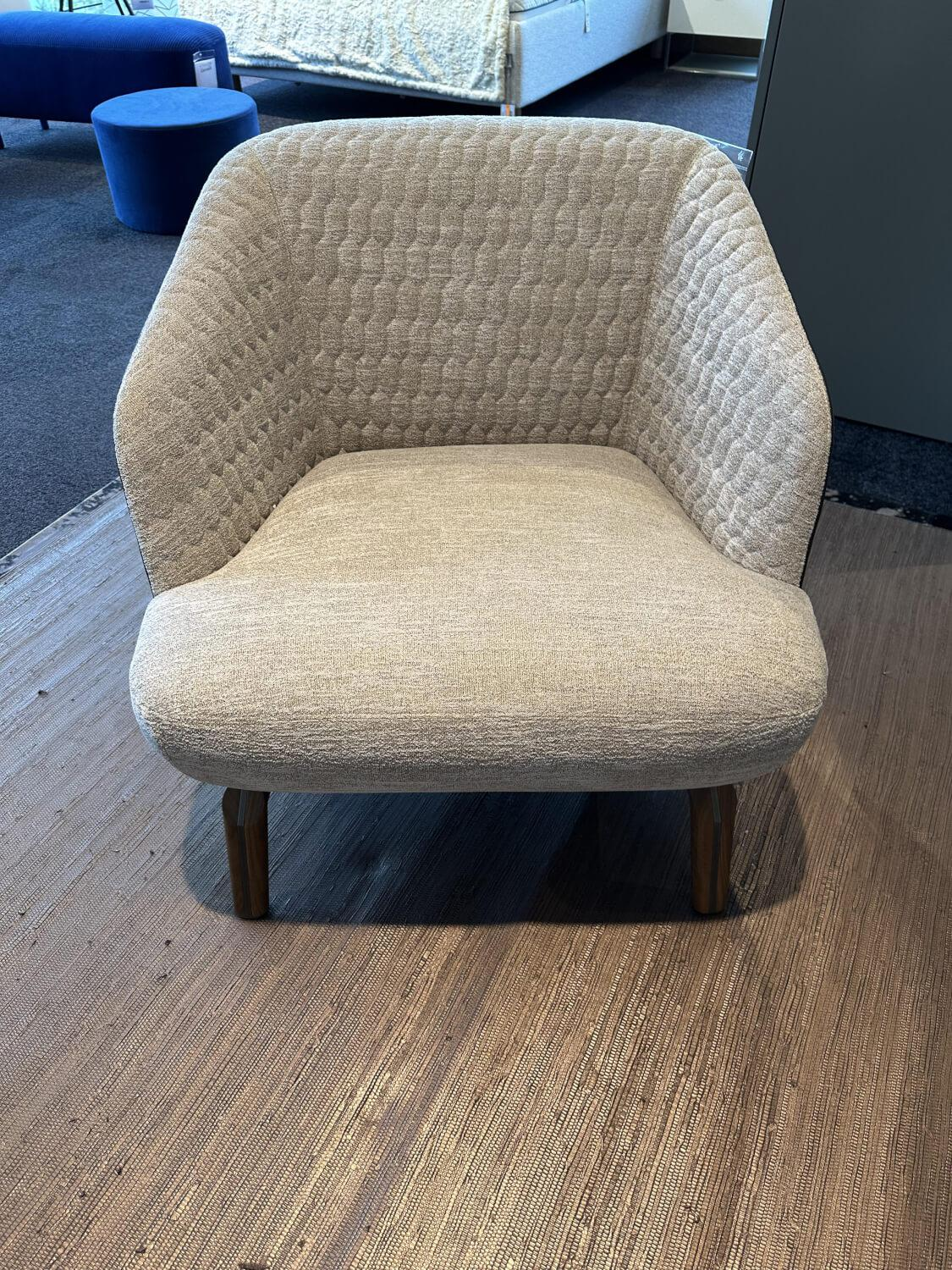 Giorgetti - 2-er Set Sessel Janet Braun Mit Nussbaum Gestell Und Leder - 4