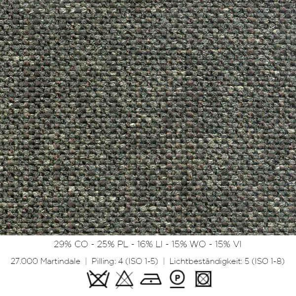 B&B Italia - Sessel Harbor Stoff 000TE Doppelte Nadelnaht Silente Schwarz mit Ottoman - 2