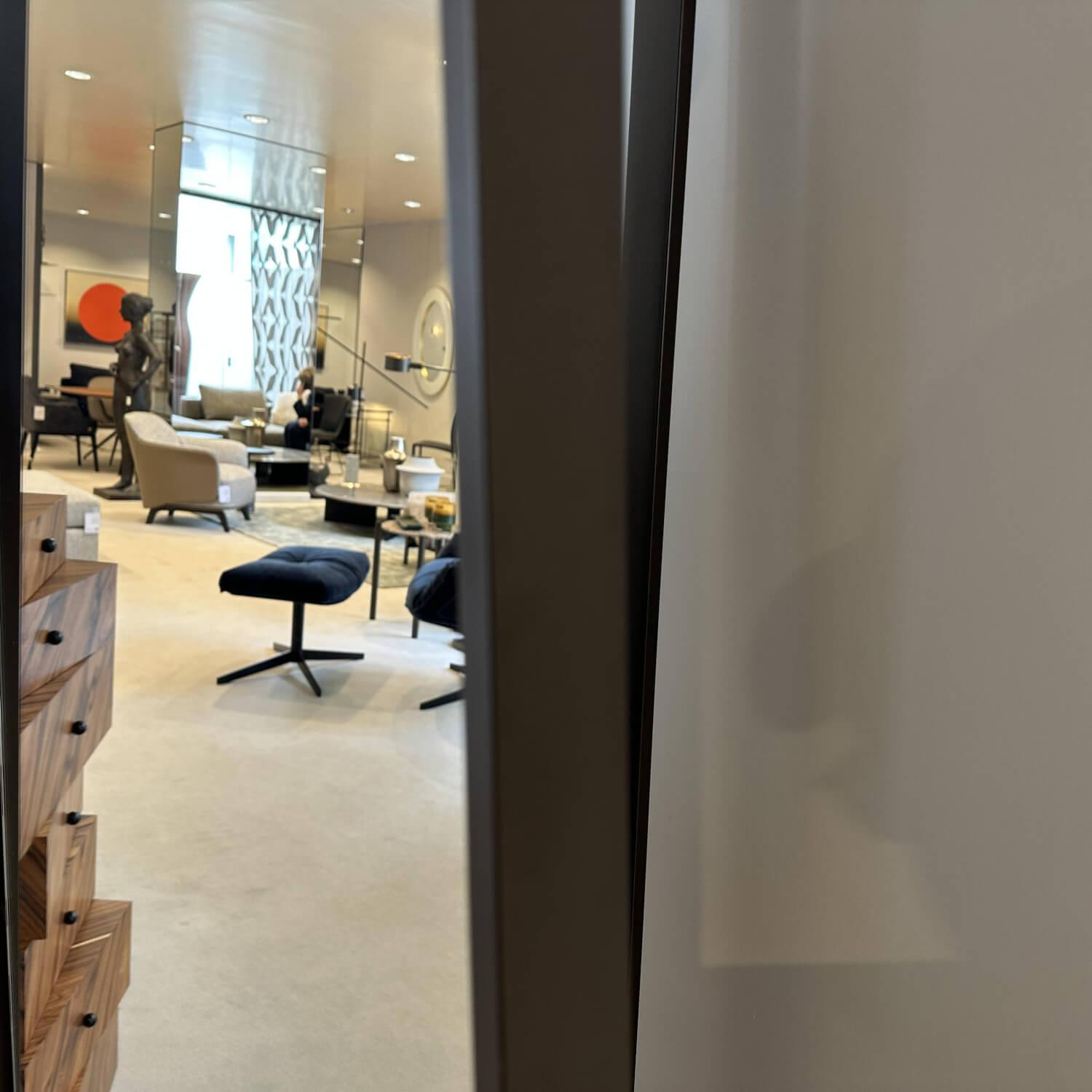 Bielefelder Werkstätten - Standspiegel Jacky Bronze Matt Spiegel Klar mit 2 Kleiderbügeln - 3
