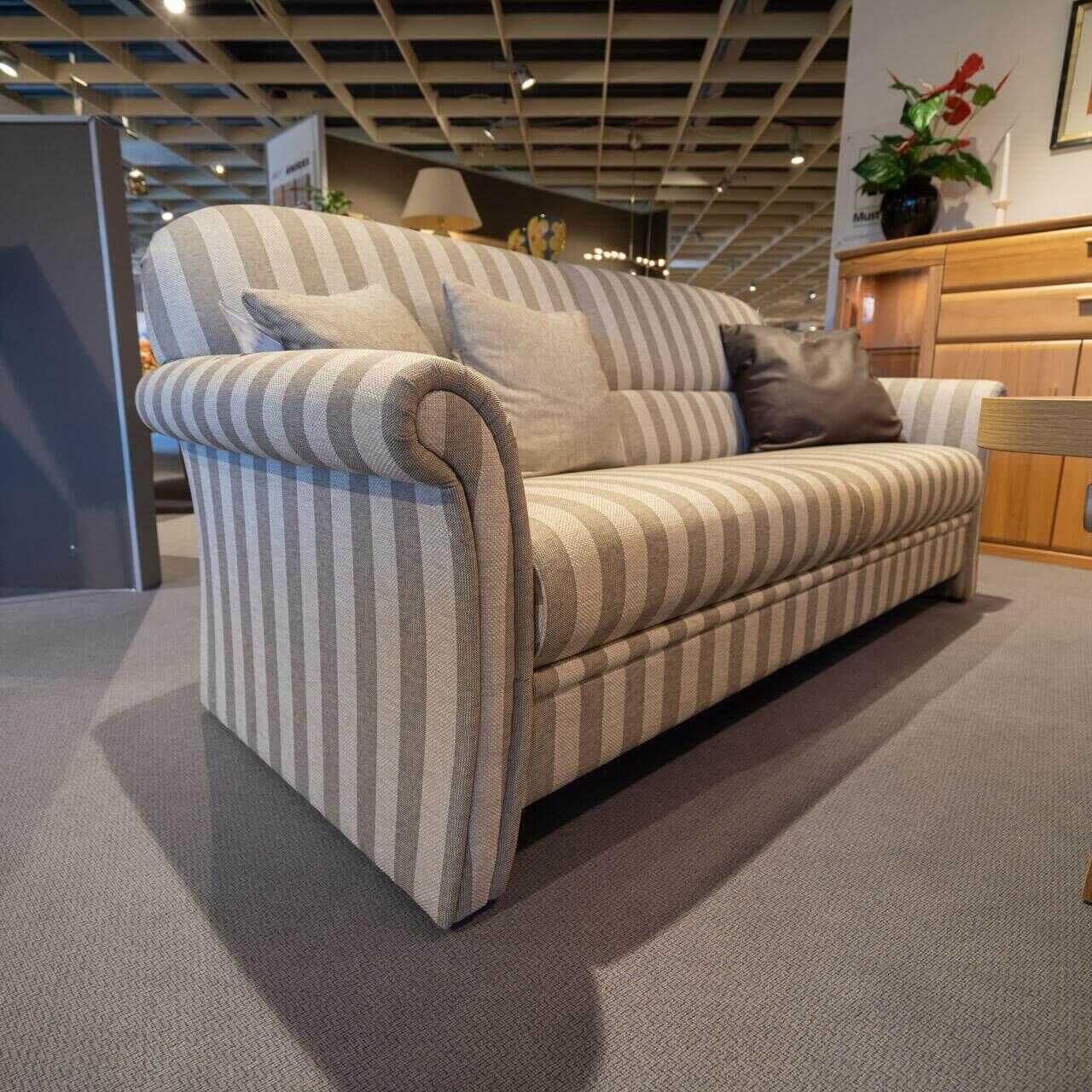Puhlmann - Sofa Capella Stoff Richmond 9-2075 Grau Mit Sessel Und Zierkissen - 1