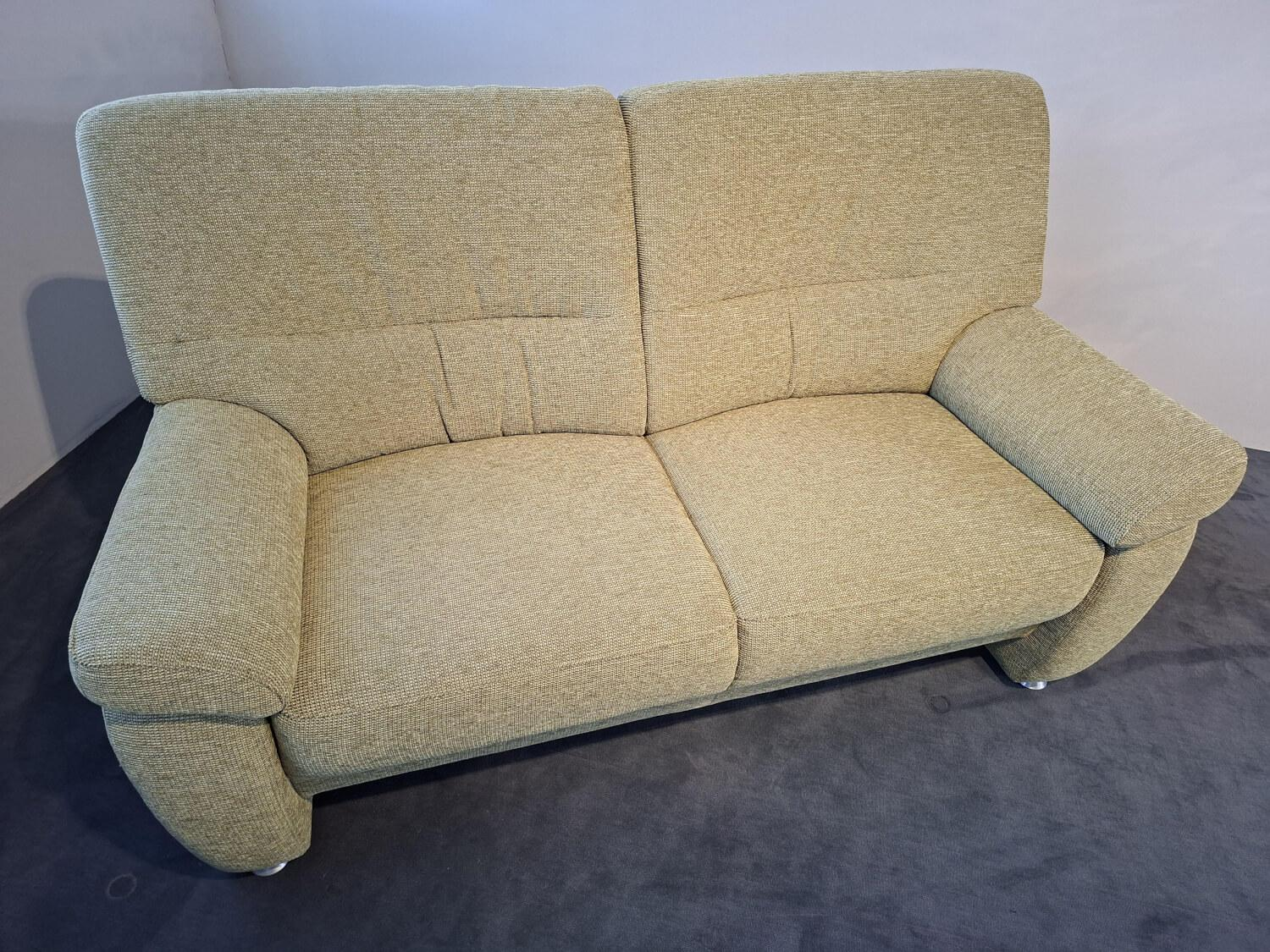 Arco - Garnitur Amberg Stoff Q2 Uni Limette 5620.137 Grün 2 Sofas 1 Sessel - 5