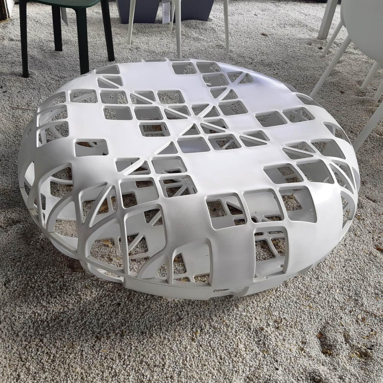 Moroso - Hocker Osorom Outdoor Kunststoff Glasfaser Kunstharz Weiß - 5
