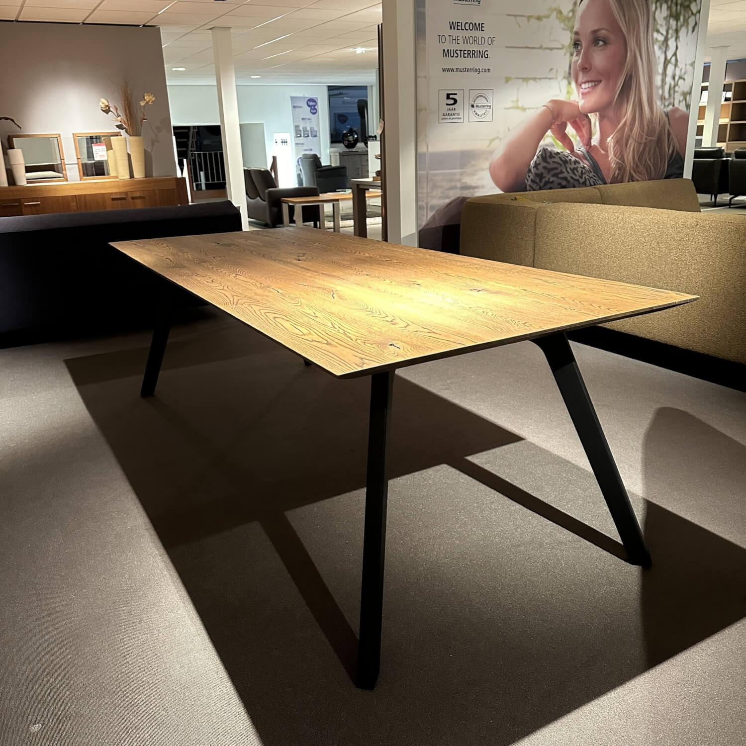 Nouvion - Esstisch Nouvio Platte Eiche 631 Füße Holz Schwarz - 3