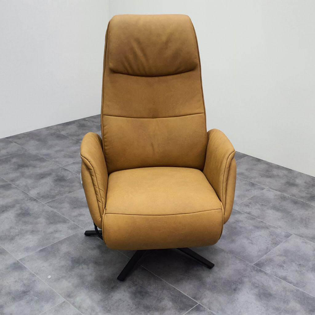 Hülsta - Relaxsessel 8756 26 W44 3-Motorisch Herz-Waage Leder 27 Leonessa Ananas Gelb Gestell Sternfuß Metall Pulverbeschichtet Bronze - 4