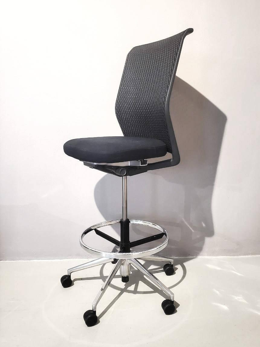 Vitra - Bürostuhl Id Mesh Bezug Sitz Plano Nero Schwarz Rücken Diamond Mesh Nero F30 Schwarz Gestell Edelstahl Mit Rollen Schwarz - 2
