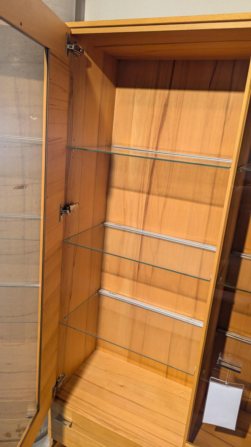 Klose Kollektion - Vitrine Apart Kernbuche Geölt Türen Glas - 3