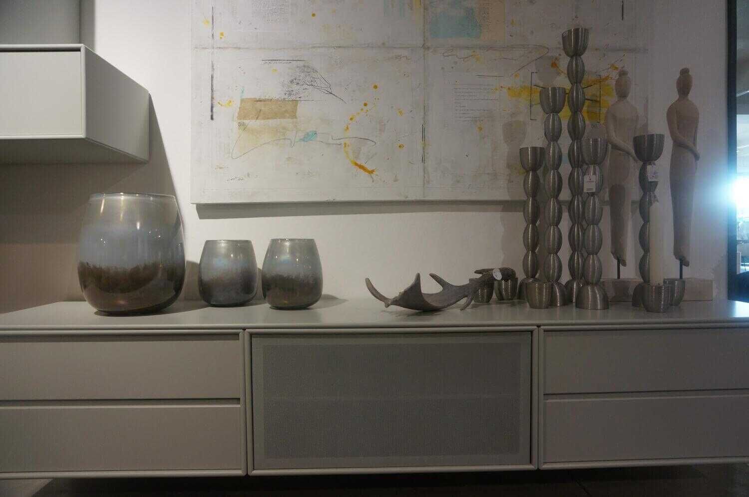 Montana - Wohnwand System MDF Grau 4-teilig - 4