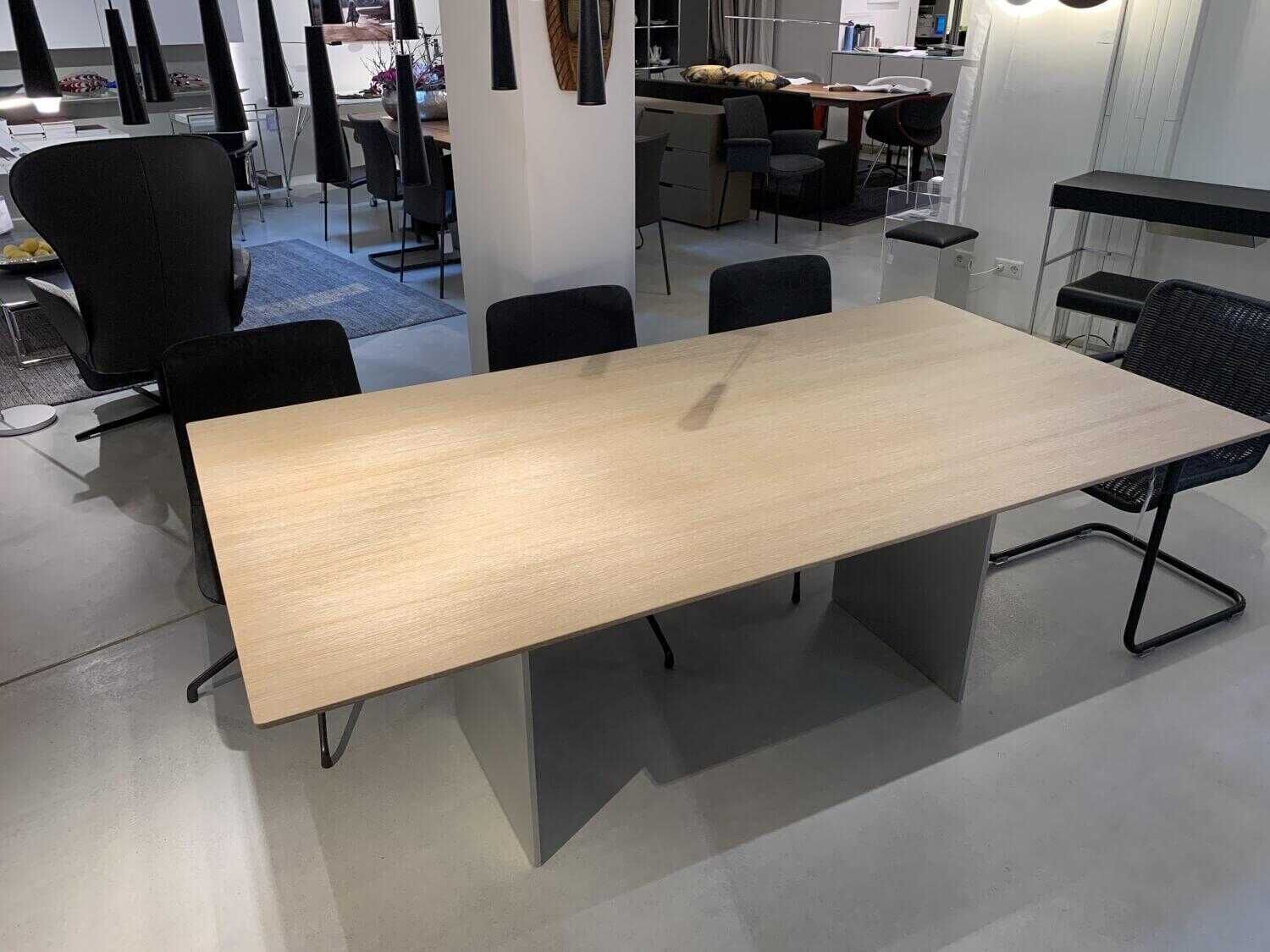 Draenert - Esstisch 1280-II Atlas Massivholz Eiche Weiß Pigmentiert Gewachst Ausklappbar - 2