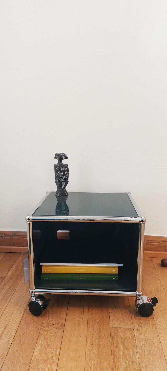 USM Haller - Nachttisch Haller ESG Sicherheitsglas Unterlackiert Graphitschwarz - 5