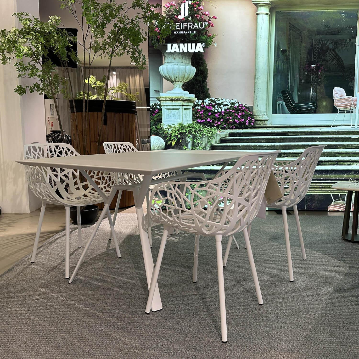 Fast - Outdoor Gruppe Radice Quadra Forrest Aluminium Weiß Pulverbeschichtet - 3