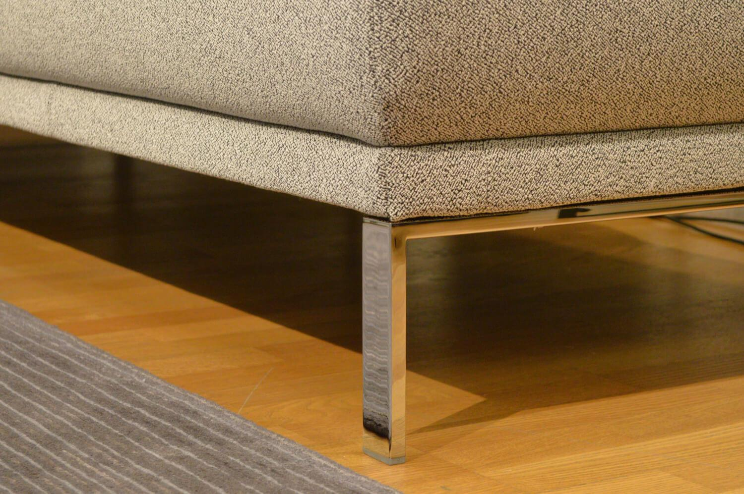Rolf Benz - Ecksofa Cara Stoff Weißgrau 26.202 mit Holz-Ablage Schwenkbar - 7