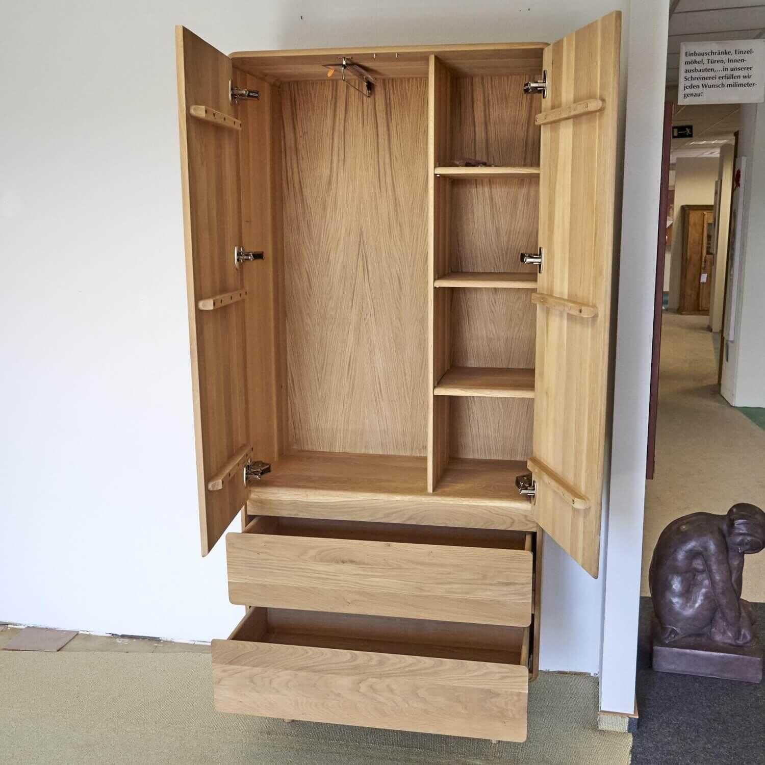 Gazzda - Kleiderschrank Modell Fawn Eiche Massiv Oberfläche Weiß Geölt - 11