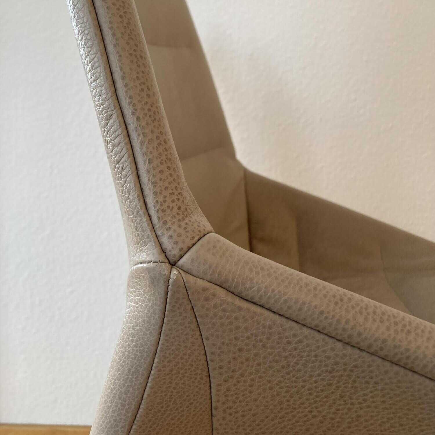 Molteni & C - 4er-Set Stühle OSE1 Nubukleder Beige - 4