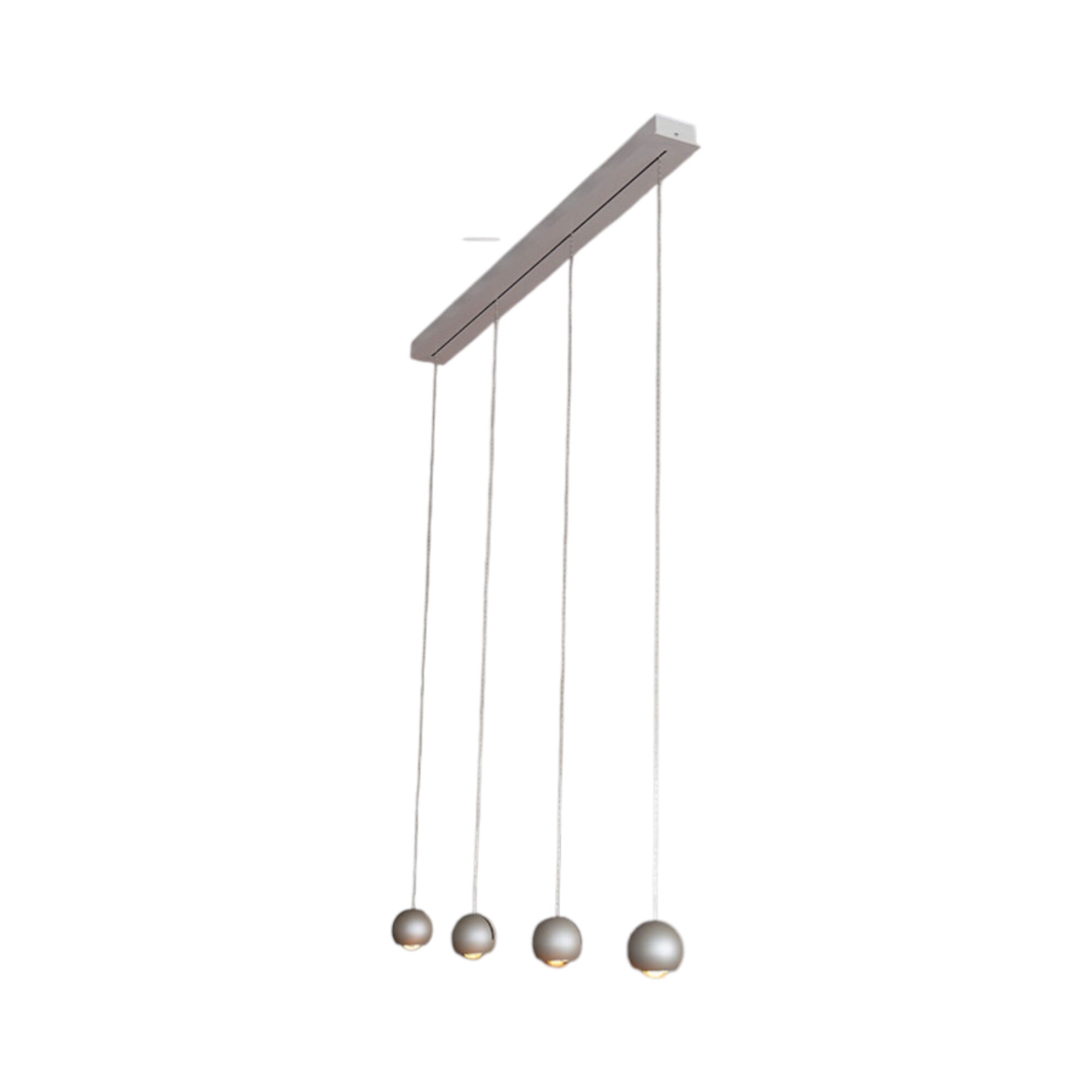 Lodes - Pendelleuchte Spider Sospensione Stahl Aluminium Verchromt Glaslinse Matt Champagne Creme - 1