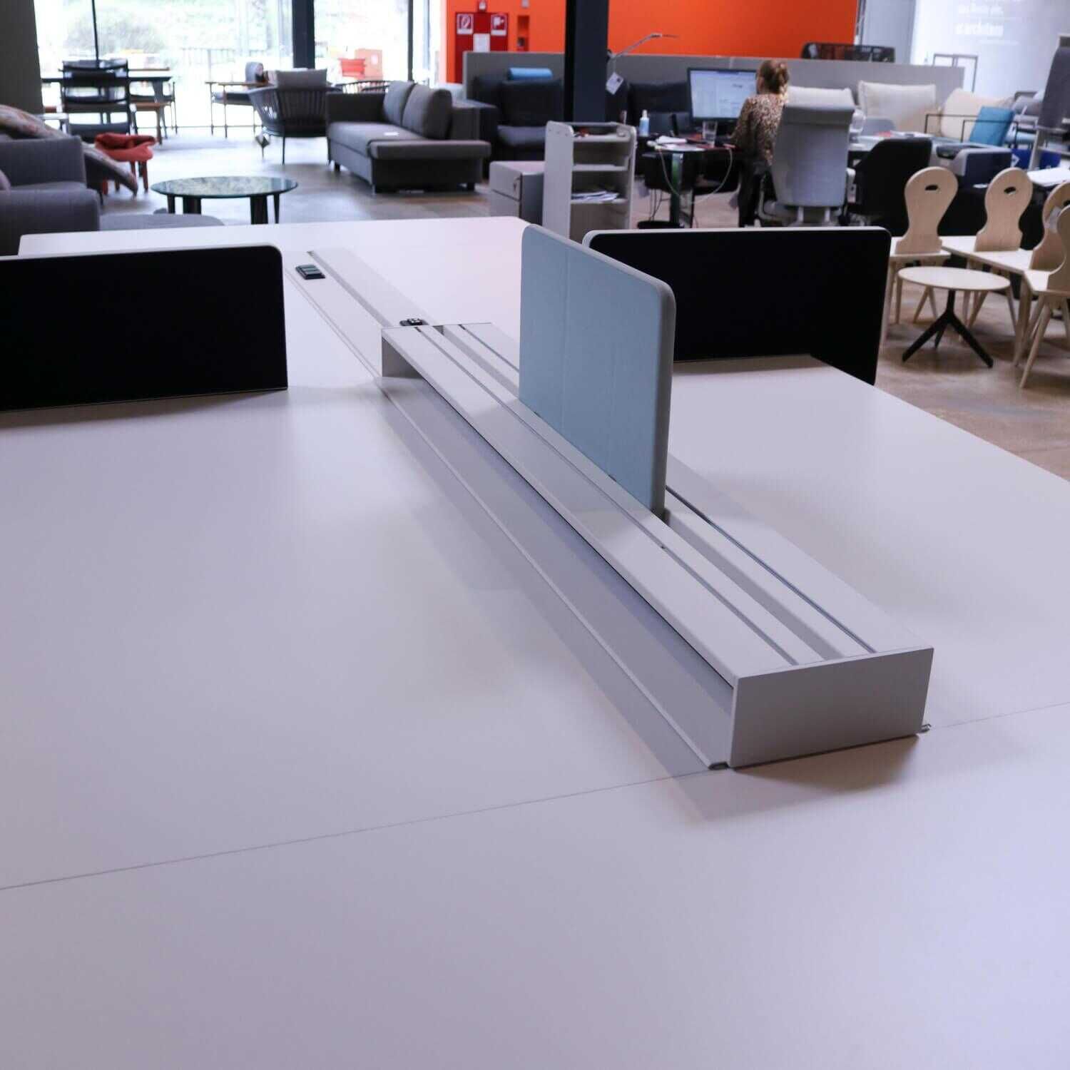 Schreibtischanlage Joyn Plattform Melamin Soft Light