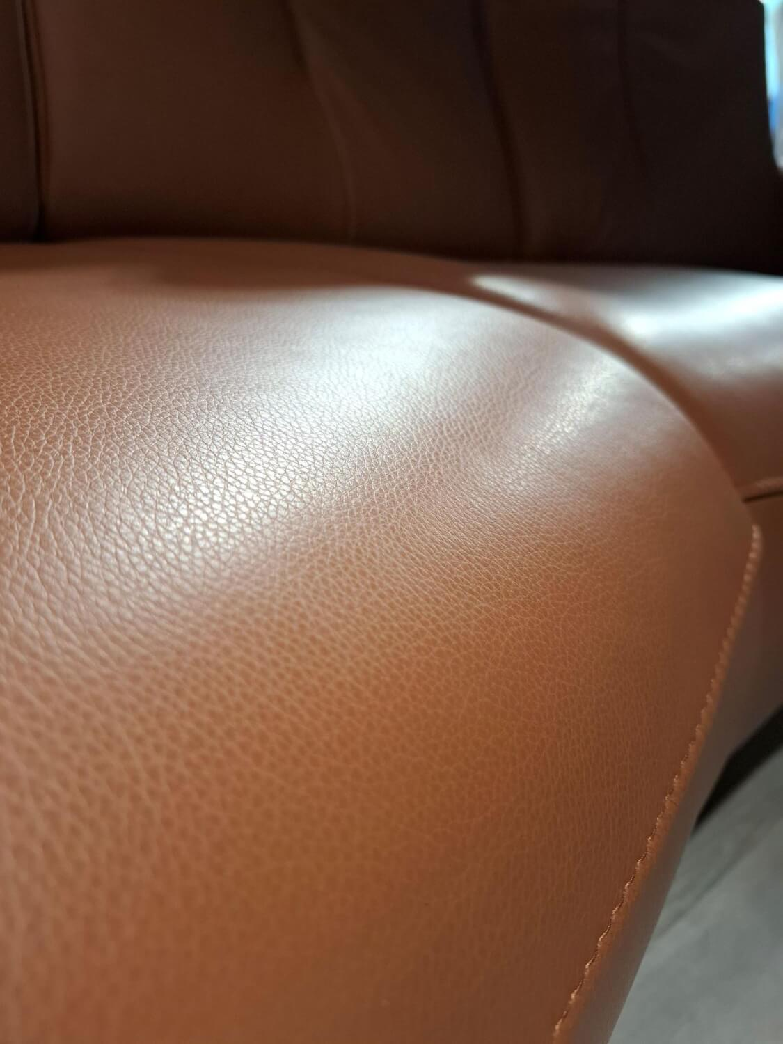 Global - Garnitur Sitzkonzept Leder Credo Brandy Braun Kufe Metall Schwarz Geboden - 2