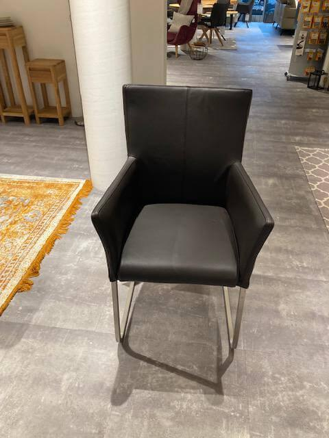 Natura - 6er-Set Stuhl 4110 Leder Toledo Caffe Braun Gestell Edelstahl Gebürstet - 9