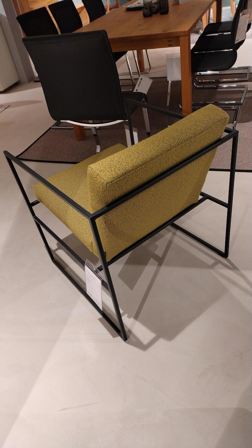 Brühl - Sessel Grace Stoff 5275 71 Gelb Gestell Metall Schwarz Pulverbeschichtet - 4