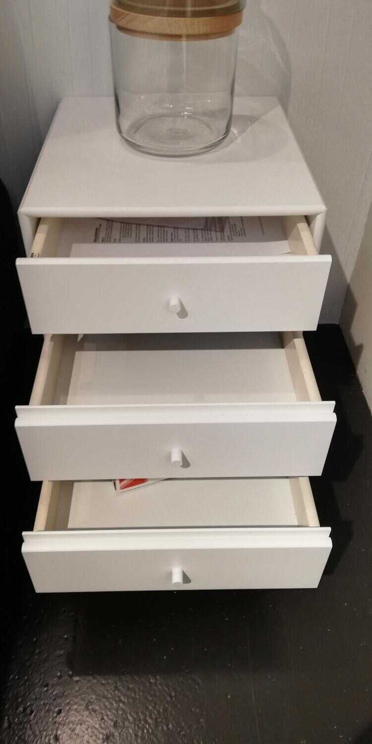 Montana - Nachtkästchen System MDF Lackiert New White - 3