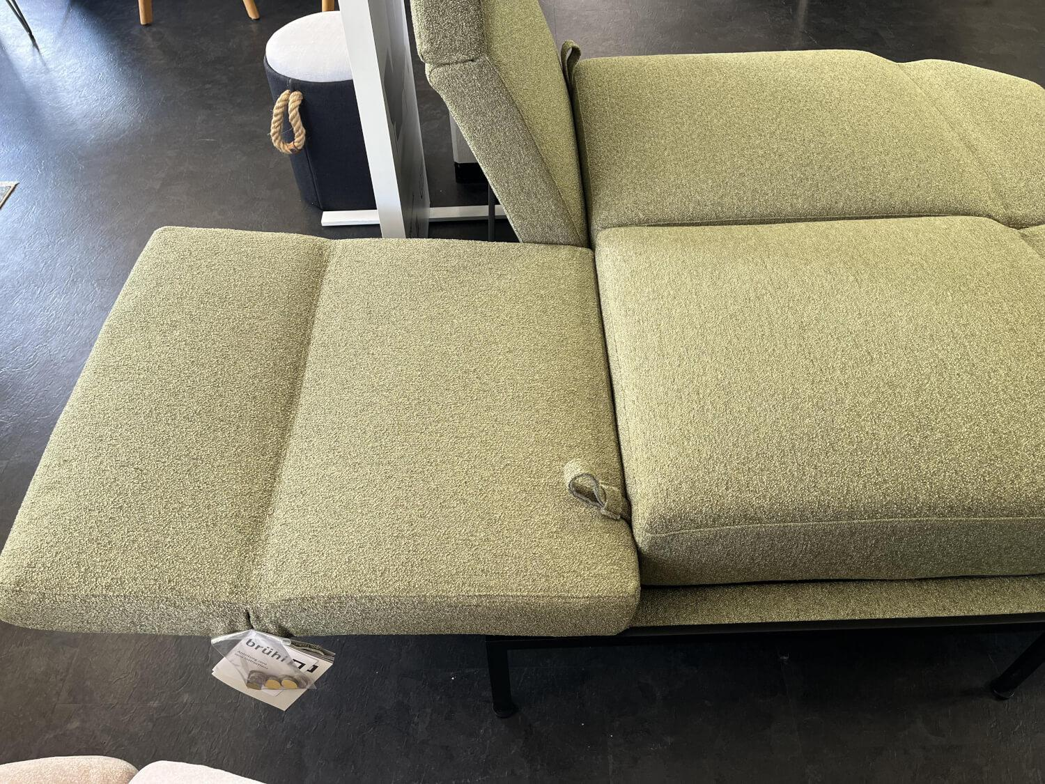 Brühl - Sofa Roro Spring Stoff 4473 033 Gestell Metall Schwarz Höhenverstellbar - 6