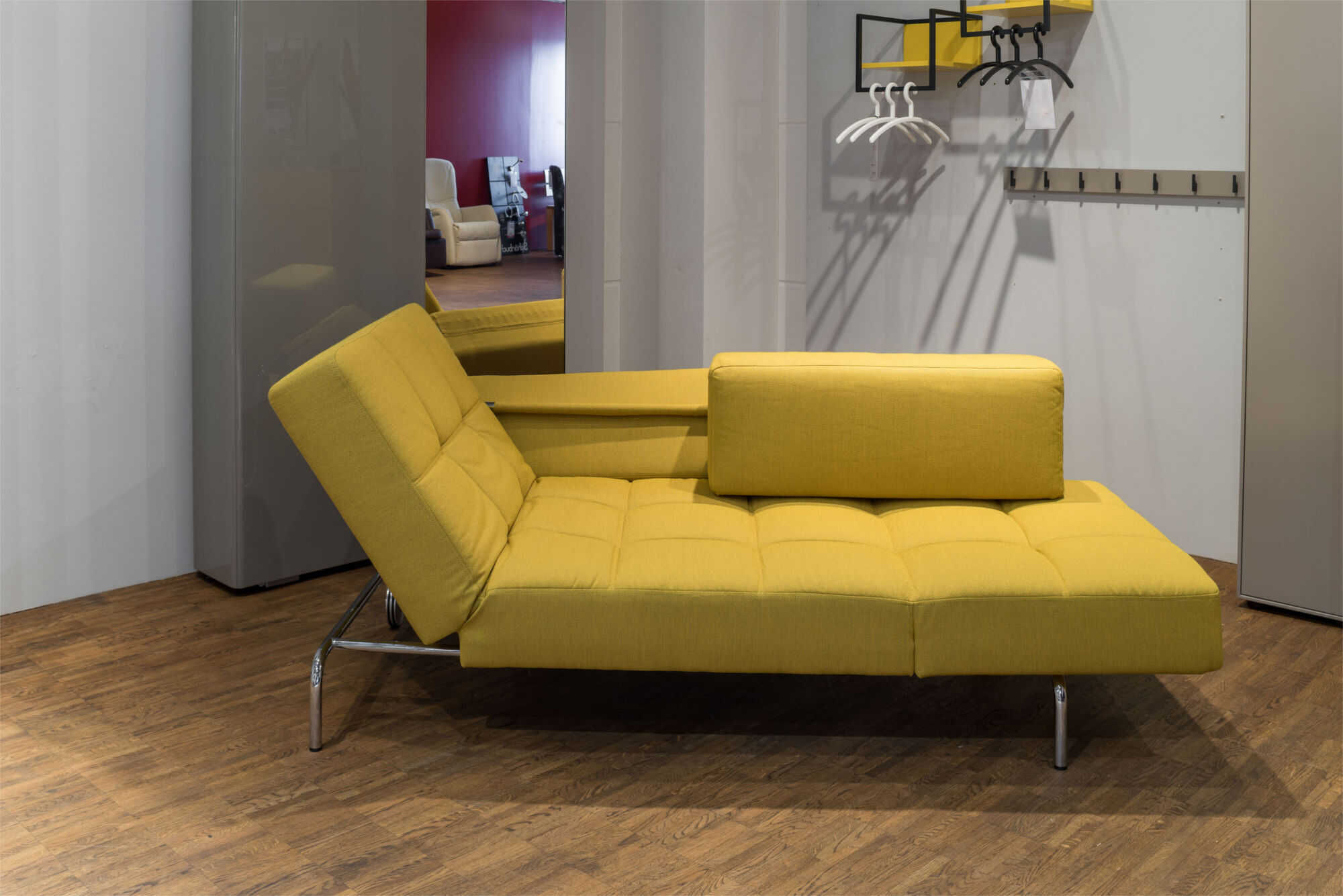 Brühl - Sofa Jerry in Gelb mit Schlaffunktion - 4