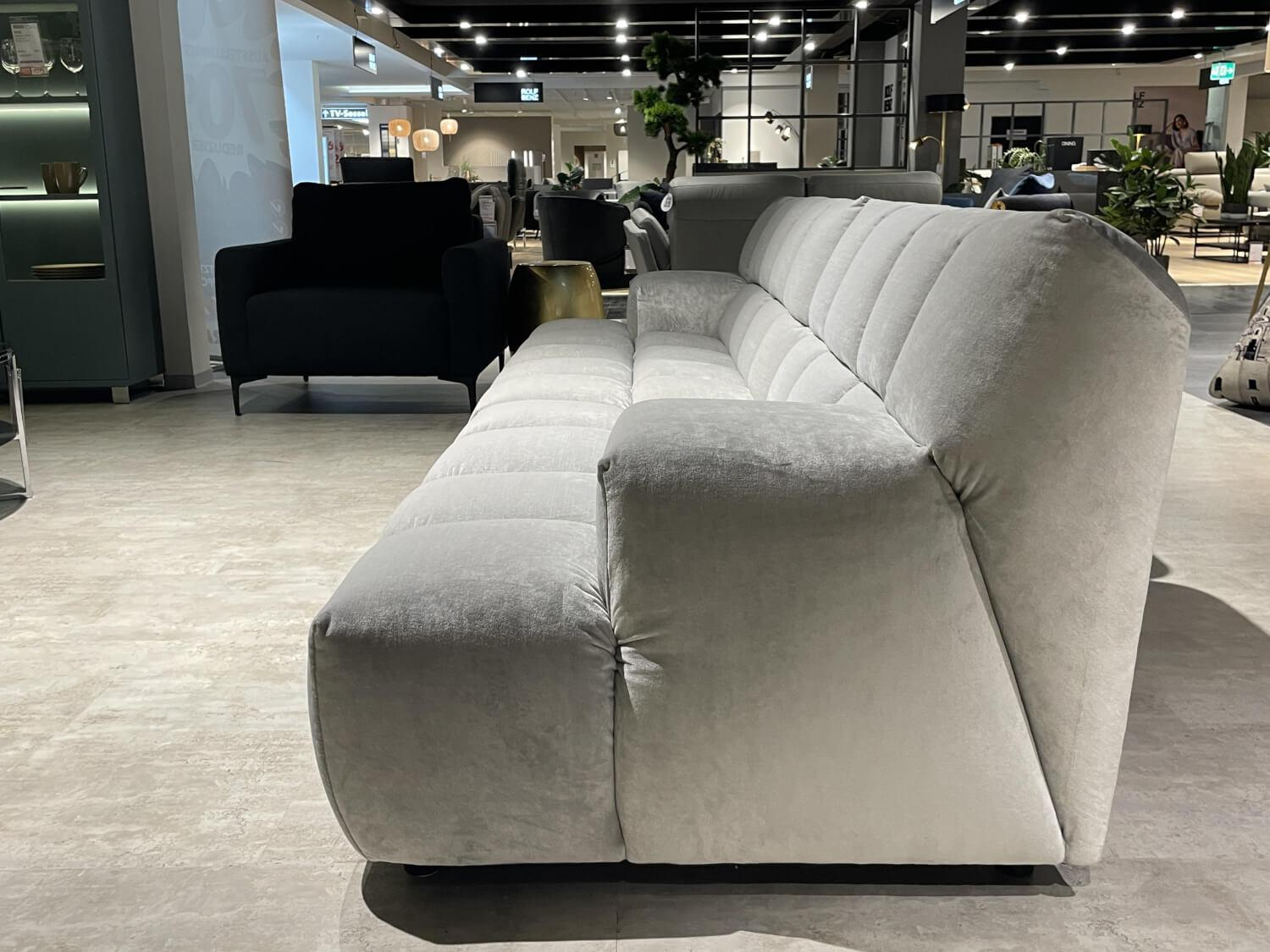 Bretz - Sofa Ocean 7 Stoff Moon Dust 659680 Grau 297 Breit - 8