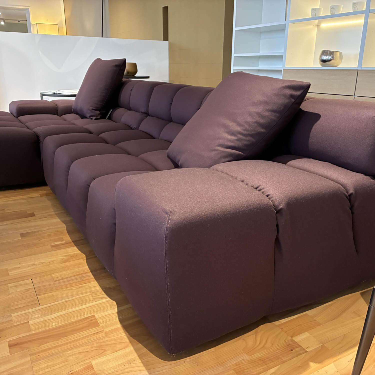 B&B Italia - Elementgruppe Tufty Time Stoff 2911601 Lavinia Veilchen Violett Fuß 0154N Schwarz Inklusive Kissen - 5